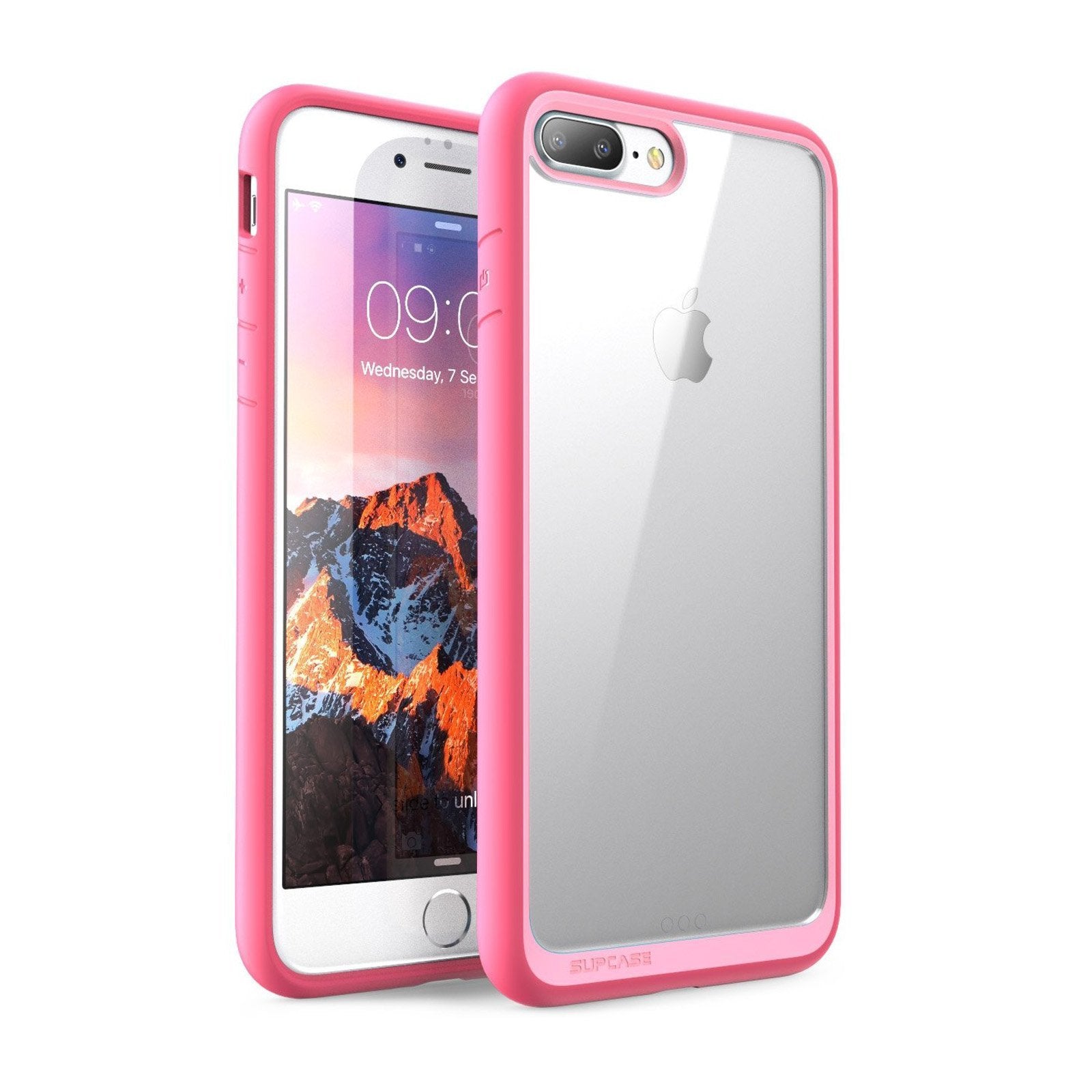 iPhone 8 Plus Case - Slim Clear Unicorn Beetle Style Protective Cover in Pink | Shockproof & Scratch-Resistant | Perfect for Everyday Use, Work & Travel