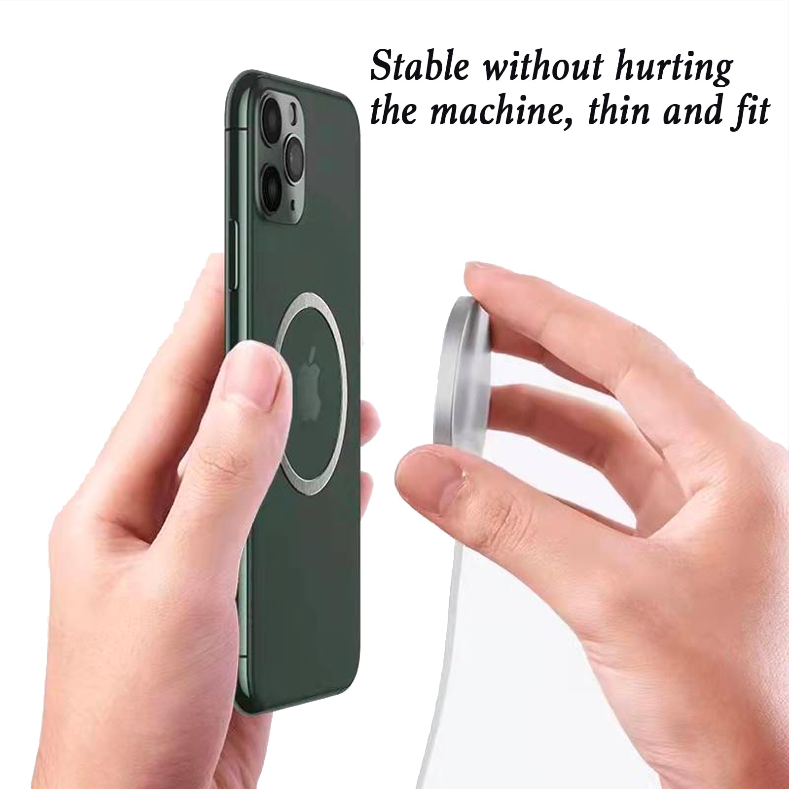 12Pcs Magnetic Rings for iPhone 14/13/12 Pro Max/Mini - Ultra Thin Adhesive Metal MagSafe Conversion Kit for Wireless Charging & Car Mount | Compatible with MagSafe Charger, Car Holder & Phone Stand
