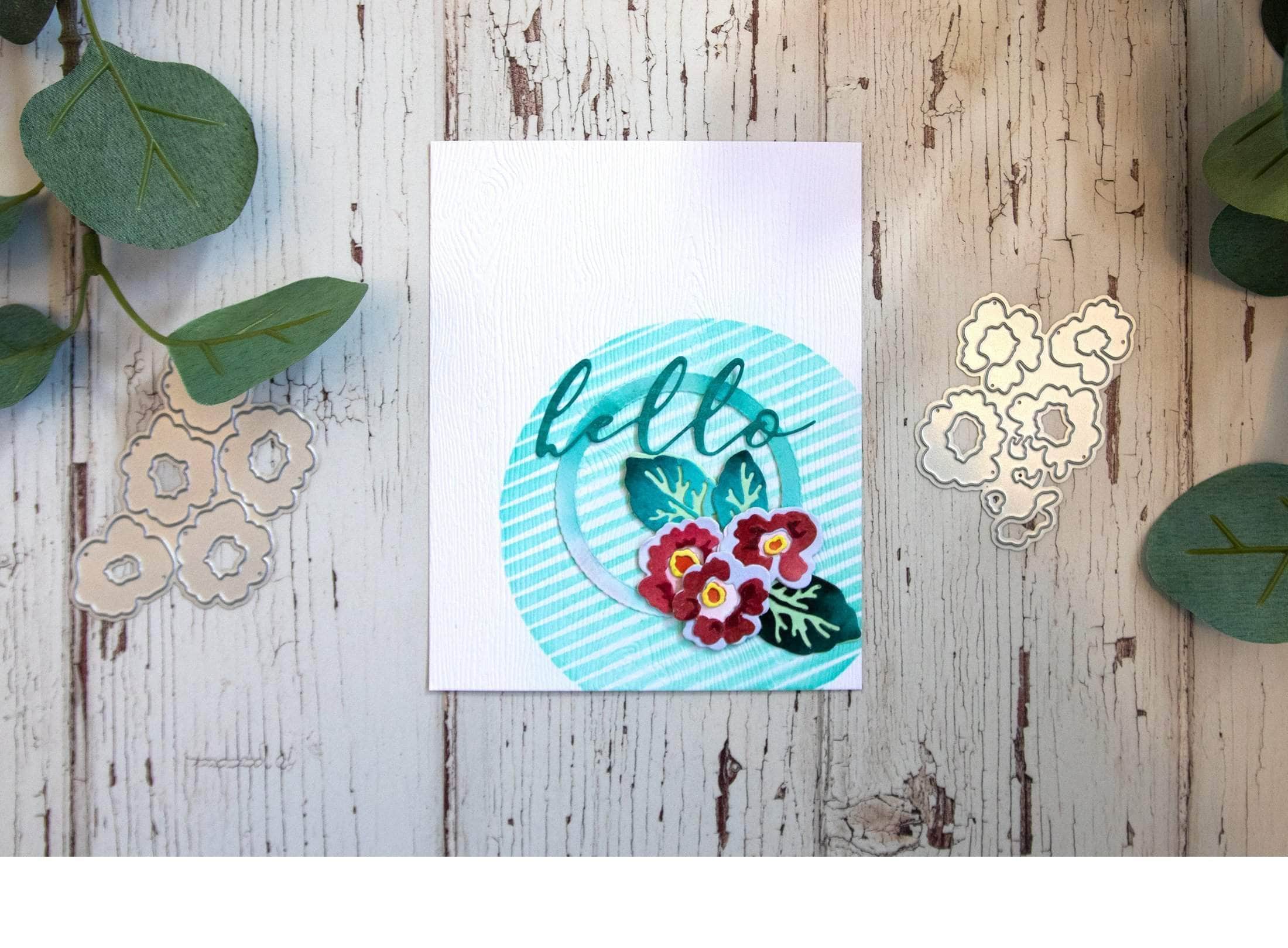 Primrose Blossom Layering Die Set for DIY Paper Flowers - Perfect for Scrapbooking, Card Making, and Handmade Greeting Cards
