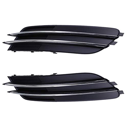 Audi A6 C7 Honeycomb Fog Lamp Grille Cover - Black Front Bumper Lower Grille Replacement for Fog Light Protection | Perfect for Off-Road, Night Driving & Car Customization