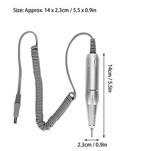 Electric Nail Drill Pen Replacement Handle - 35000 RPM Aluminum Alloy Nail Polisher Grinder for Manicure & Pedicure | Professional Nail Art Tool for Salon & Home Use