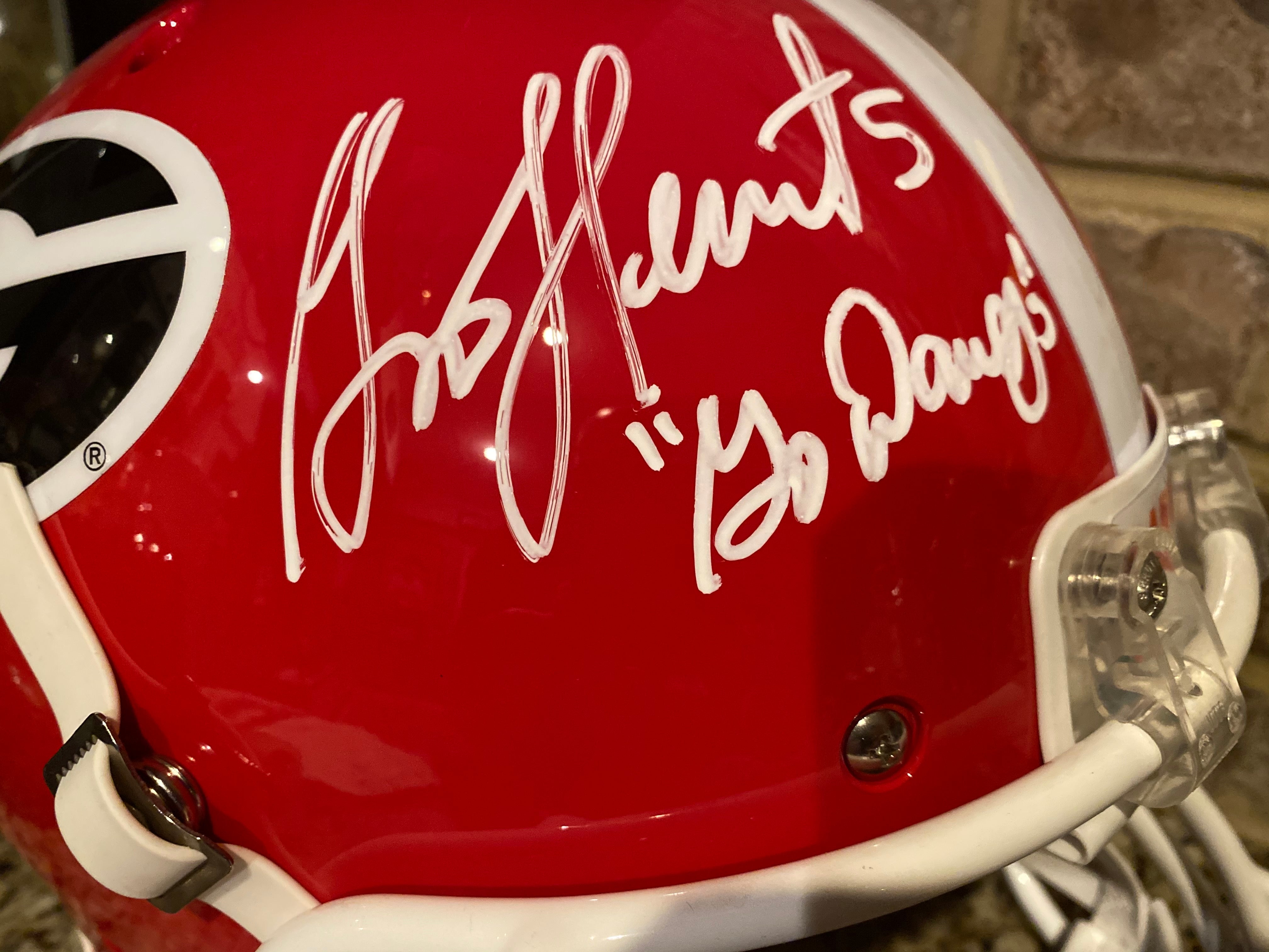 Garrison Hearst Autographed Georgia Bulldogs Mini Helmet - Signed Schutt NCAA Football Collectible - Perfect for Fans, Memorabilia Displays, and Sports Gifts