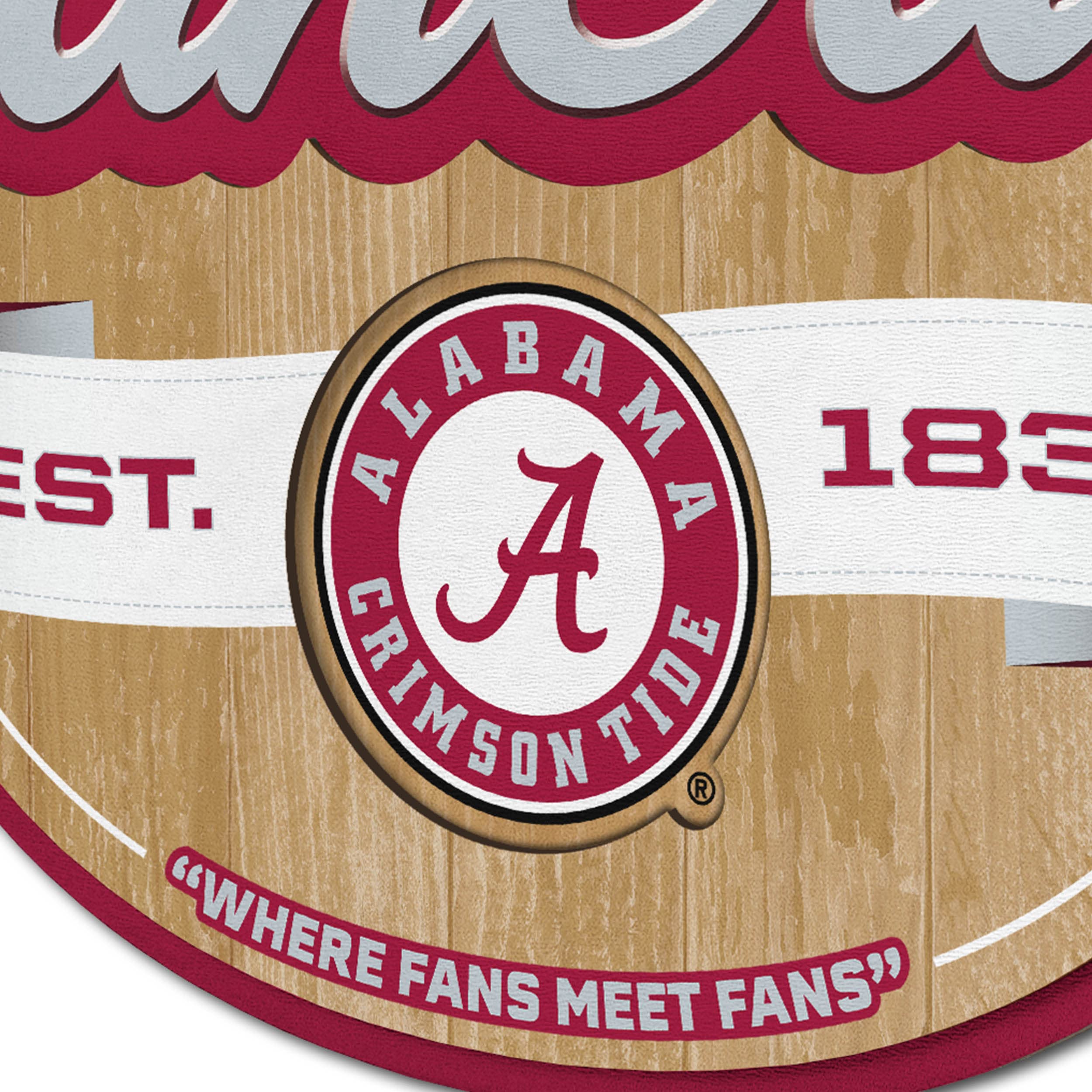 YouTheFan NCAA College Sports Team Logo Fan Cave Sign - Perfect for Game Room, Man Cave & Sports Bar Decor