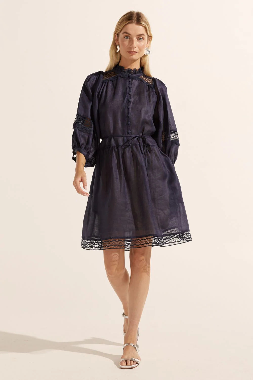 Zoe Kratzmann Women's Salute Dress - Elegant Floral Print A-Line Midi Dress for Casual Wear, Office & Special Occasions