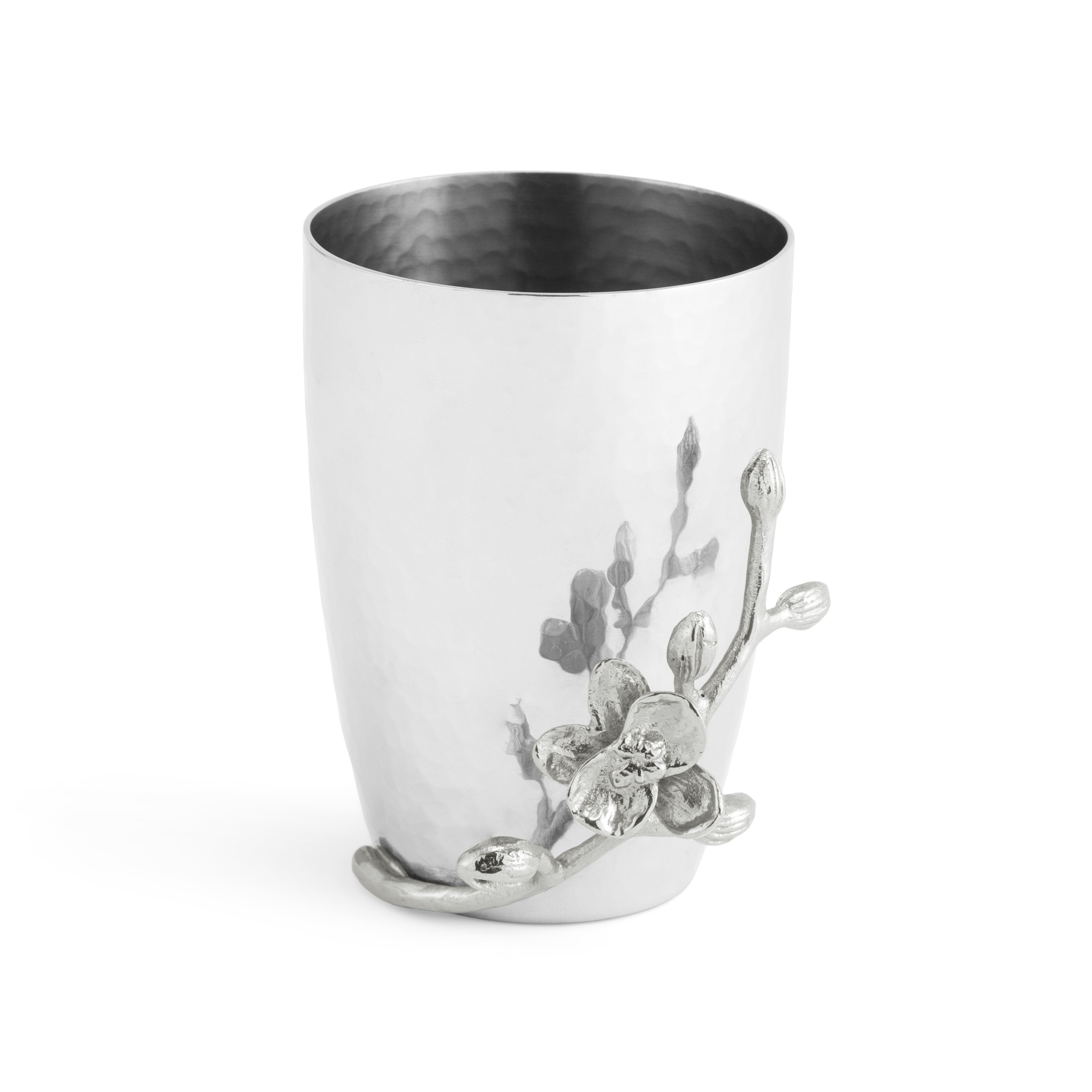 White Orchid Toothbrush Holder - Elegant Bathroom Organizer for Brushes & Dental Care Essentials | Perfect for Home, Office, or Travel Use