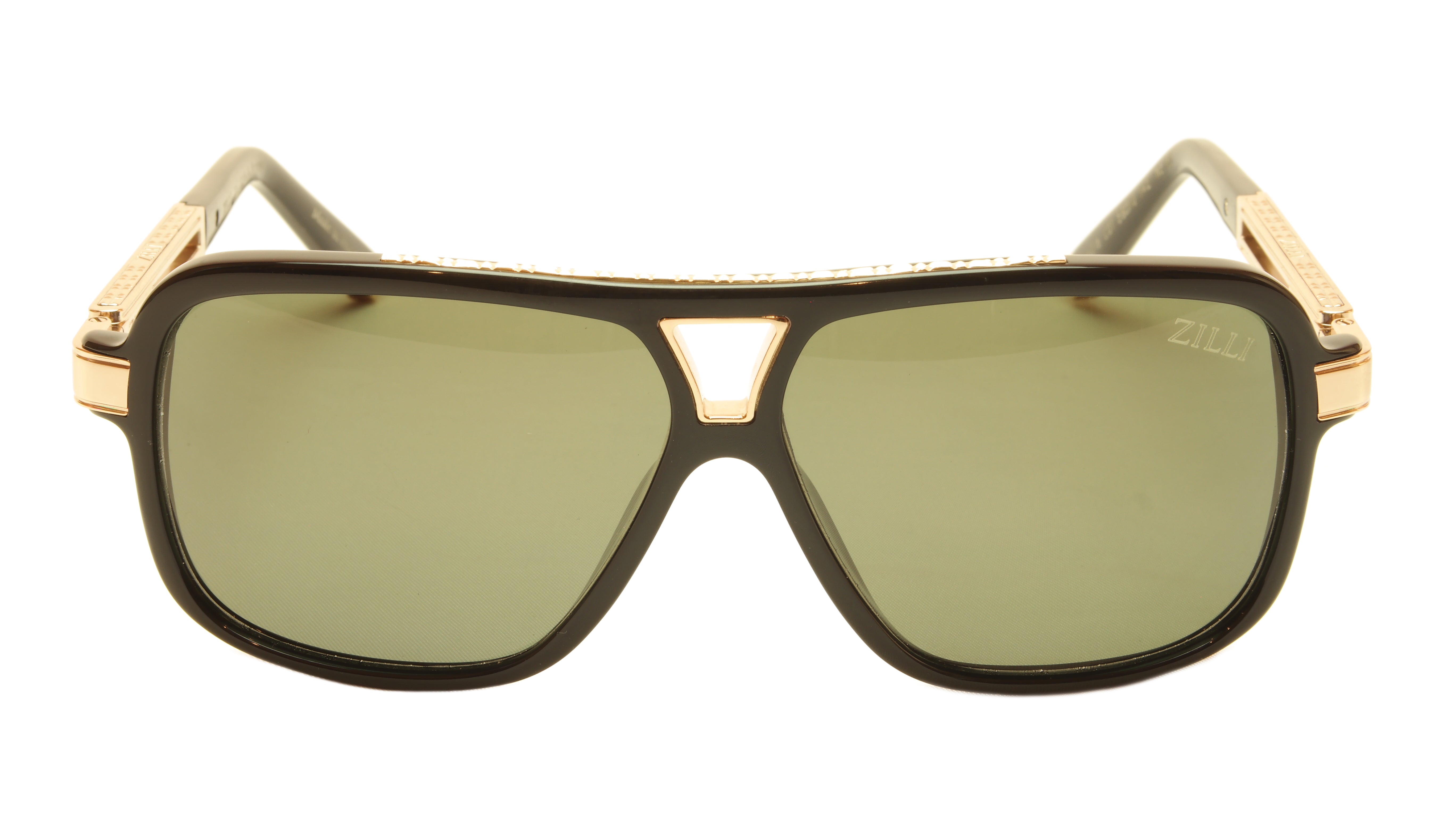 ZILLI Luxury Titanium Acetate Polarized Sunglasses - Handmade in France - Model ZI 65016 C01 - Perfect for Driving, Travel & Fashion Accessories