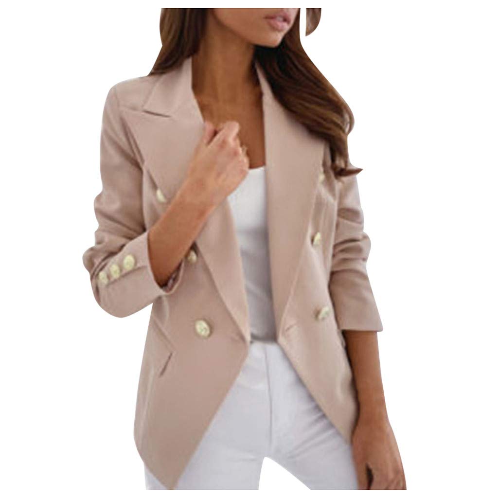 Women's Casual Long Sleeve Blazer - Office Work Jacket for Business & Everyday Wear
