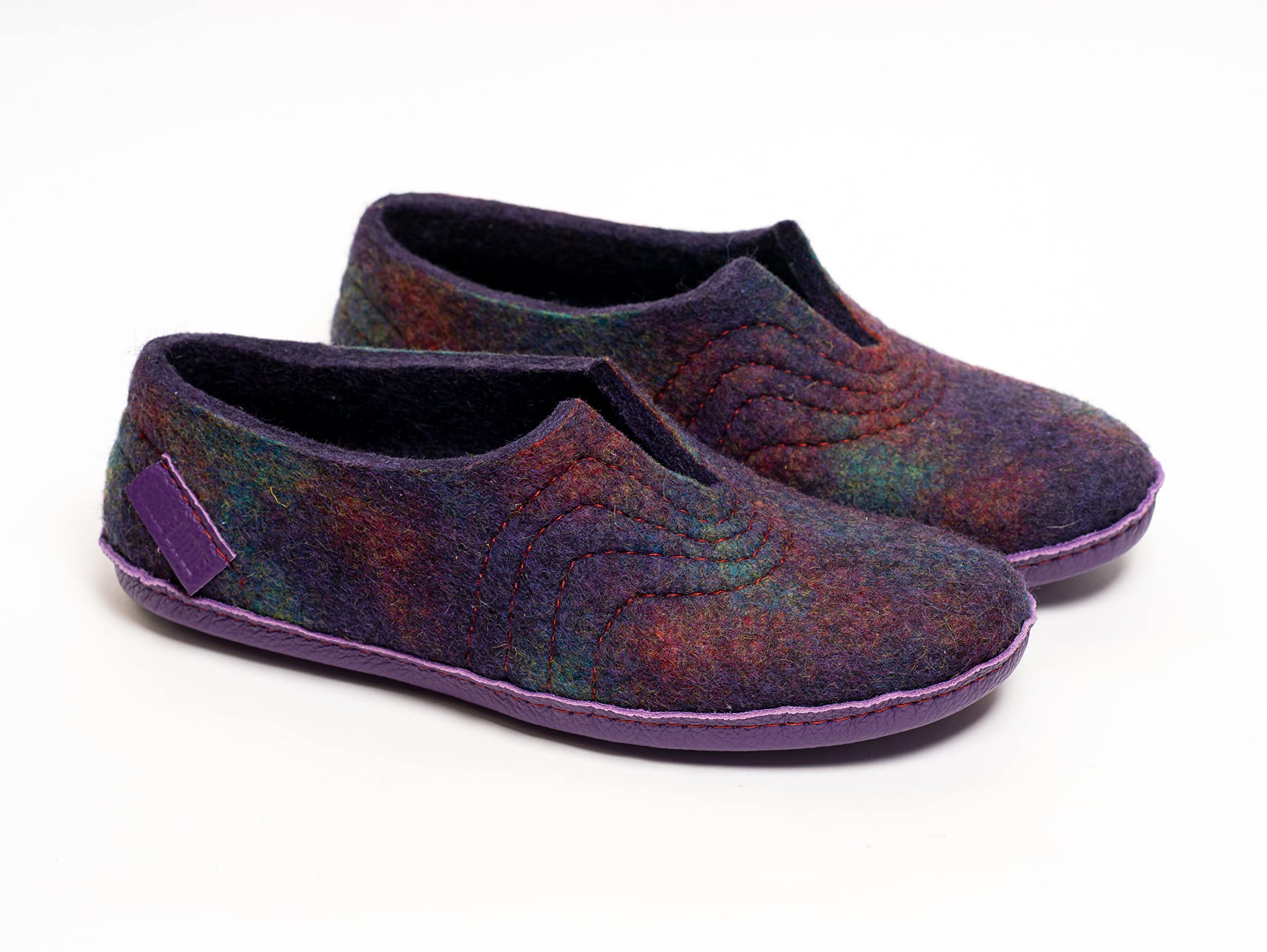 Premium Felted Wool Men's House Slippers - Ultra Comfortable & Warm Winter Clogs with Front Cut Design | Perfect for Indoor Relaxation, Lounging & Cold Weather Comfort