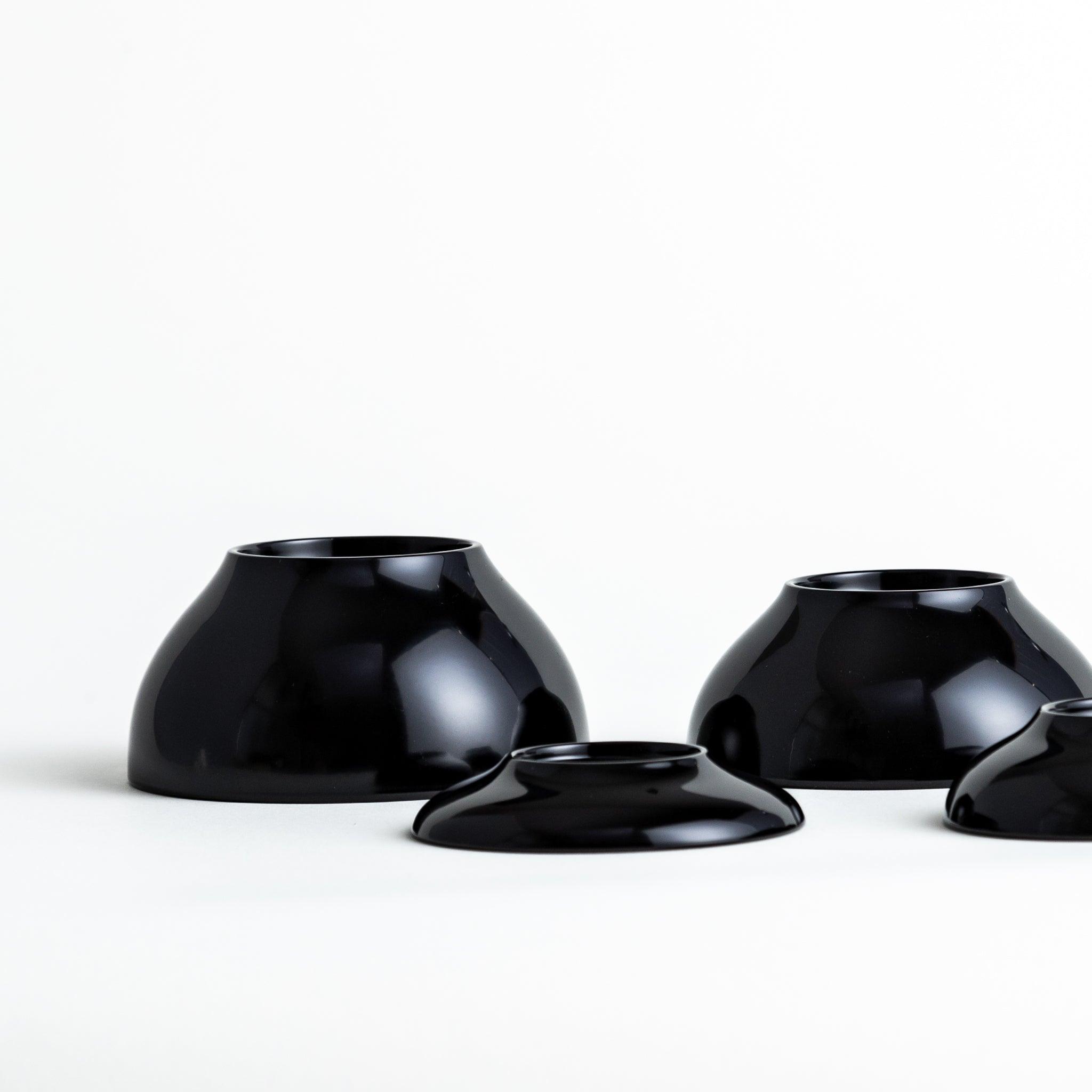 5-Piece Nested Oryoki Set - Traditional Japanese Zen Buddhist Meal Bowls for Mindful Eating, Meditation & Ceremonial Use