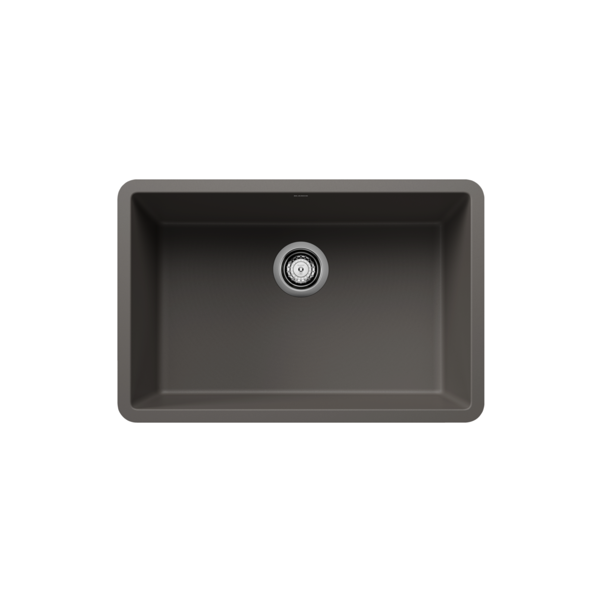 Blanco PRECIS 27-Inch Undermount Single Bowl SILGRANIT Kitchen Sink - Durable Composite Granite Sink for Modern Kitchens | Perfect for Food Prep, Dishwashing & Busy Households