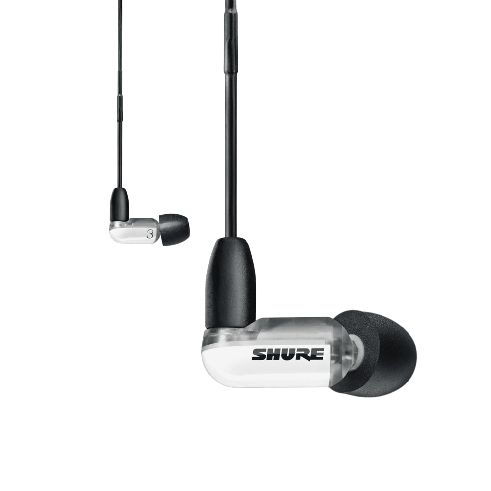 Shure AONIC 3 Wired Sound Isolating Earphones with Remote & Mic - Open Box | High-Fidelity Noise Cancelling In-Ear Headphones for Music, Gaming & Calls