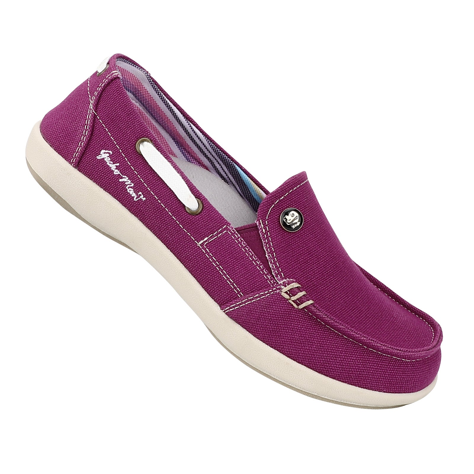 Women's Comfortable Canvas Loafer Shoes - Casual Slip-On Flats for Walking, Work & Travel - Breathable & Lightweight Everyday Shoes