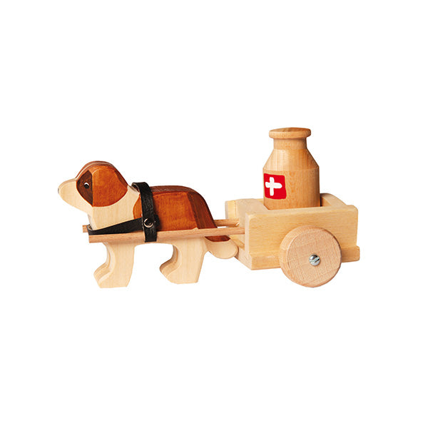 Marc Trauffer Traditional Swiss St Bernard Dog Figurine - Handcrafted Collectible for Home Decor, Gift & Alpine-Themed Displays