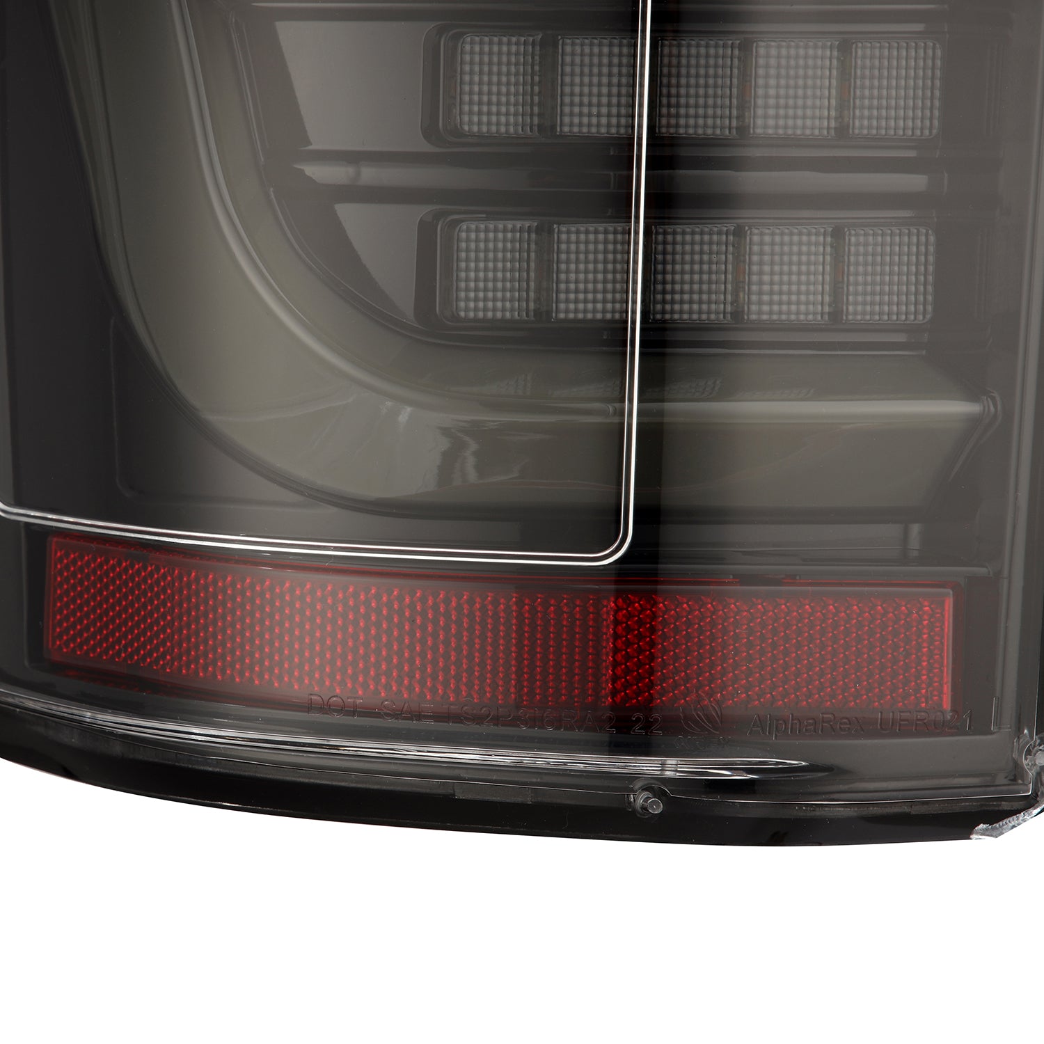15-20 Ford F150 LUXX Series LED Tail Lights Alpha Black - Smoked Lens for Enhanced Style & Visibility - Perfect for Night Driving & Custom Truck Upgrades