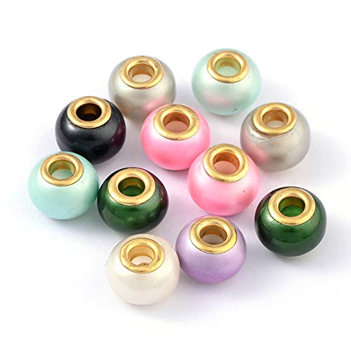 Spray Painted Mixed Color, 15x12mm
