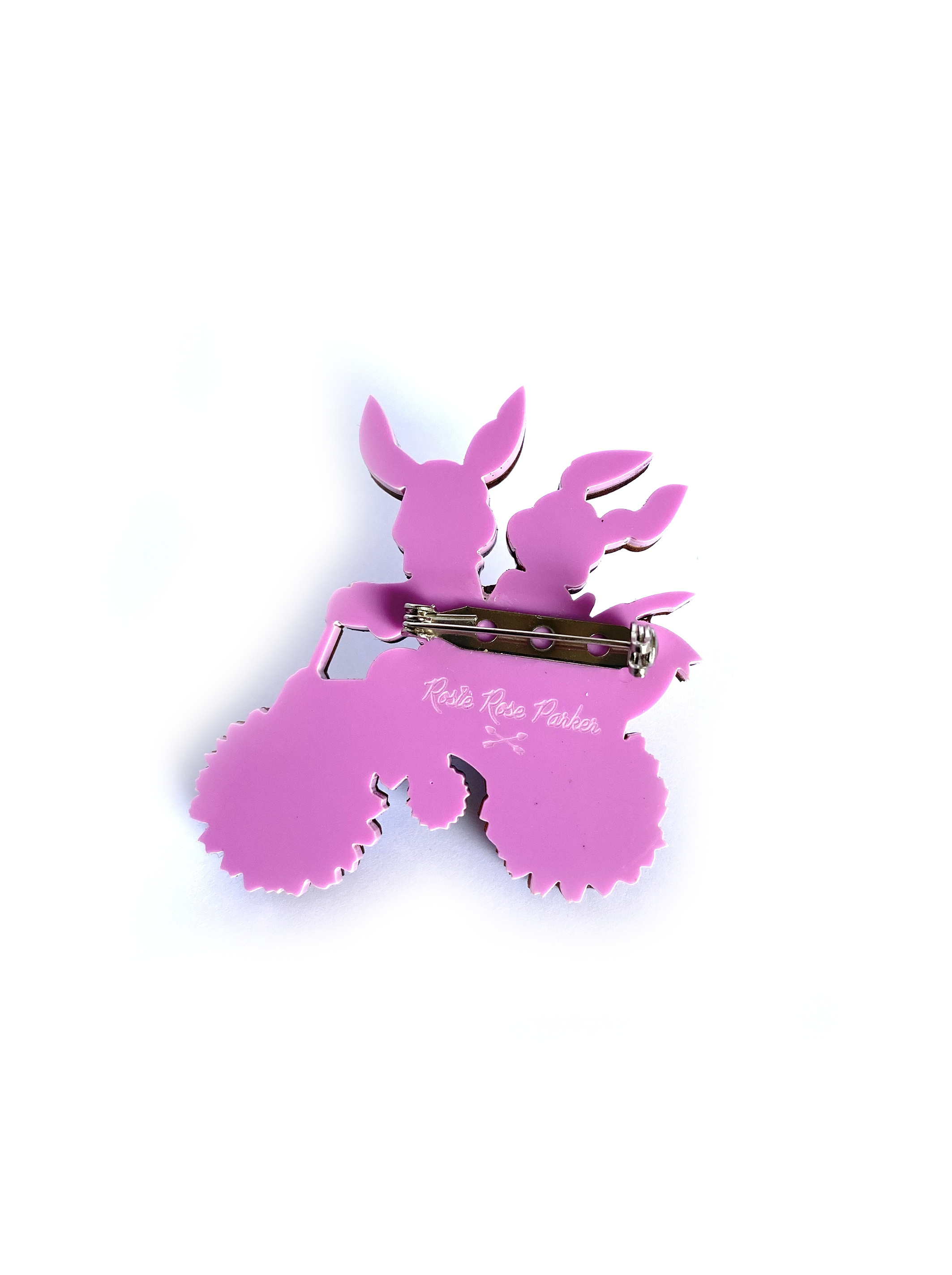 Betty & Bert Go Cycling Easter Brooch by Rosie Rose Parker - Vintage Cycling-Themed Easter Pin for Jackets, Hats & Bags - Perfect for Easter Celebrations, Cycling Events & Gift Giving