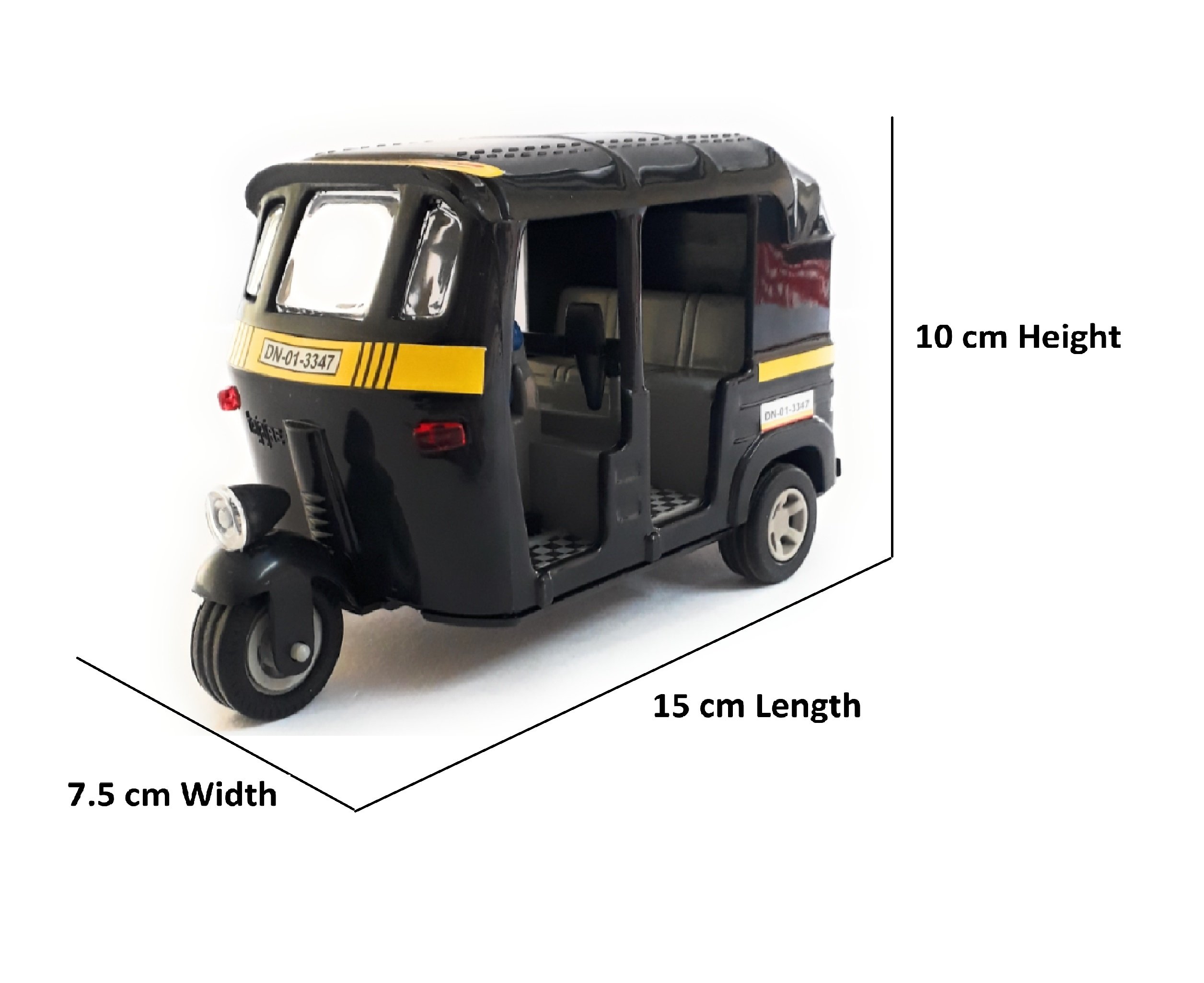 Auto Rickshaw & Ambulance Toy Set - 2 Piece Multicolor Vehicle Combo for Kids | Perfect for Pretend Play, Gift Giving & Early Learning Scenarios