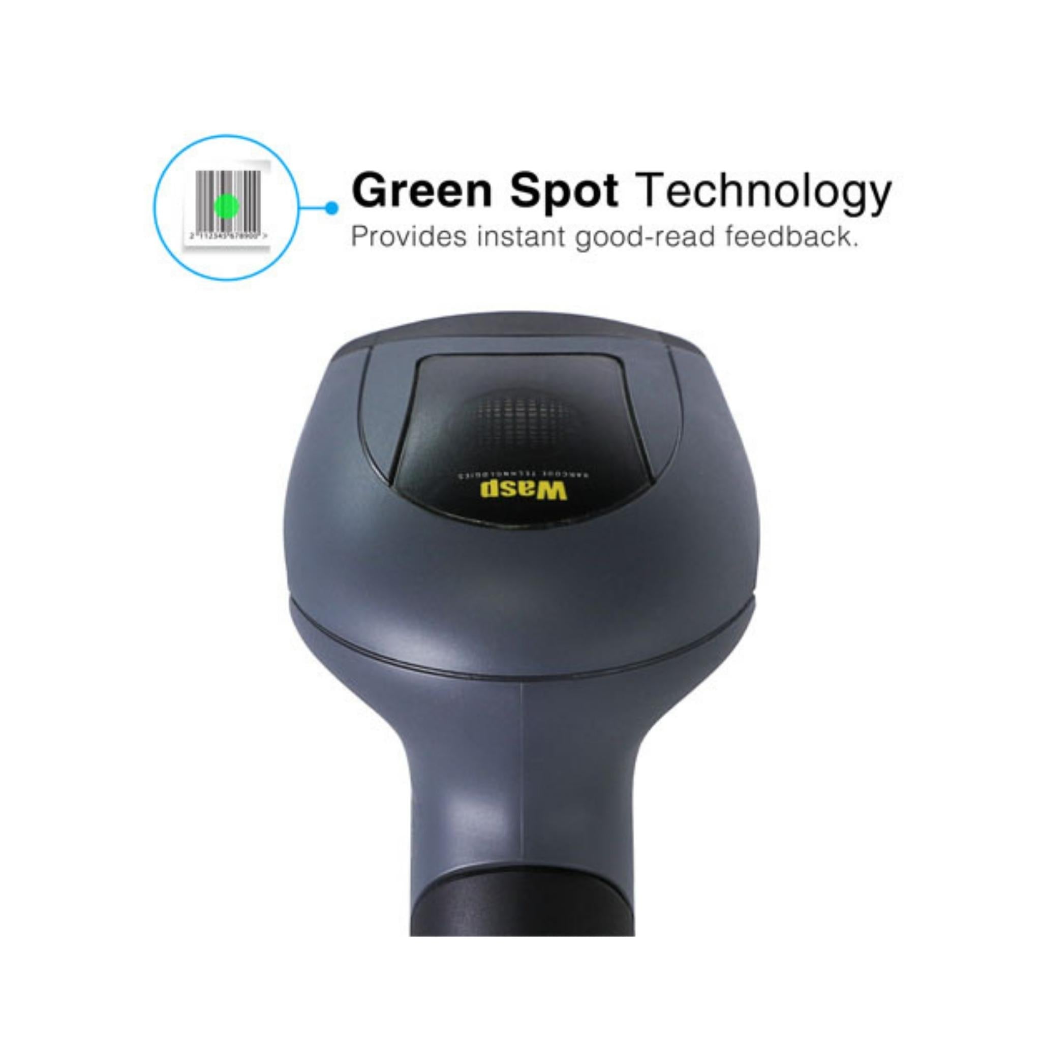 Wasp WWS650 2D Bluetooth Barcode Scanner - Wireless Handheld Barcode Reader for Retail, Warehouse & Inventory Management | Fast Scanning for Smartphones, Tablets & POS Systems