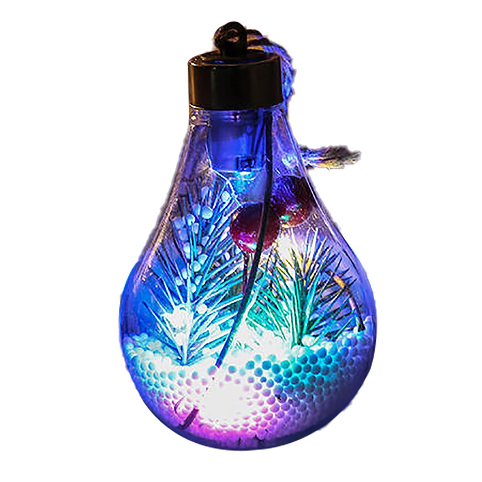 LED Transparent Christmas Ball Ornaments - Hollow Holiday Pendant Decor for Tree & Home | Festive Party Decorations & Gift Ideas