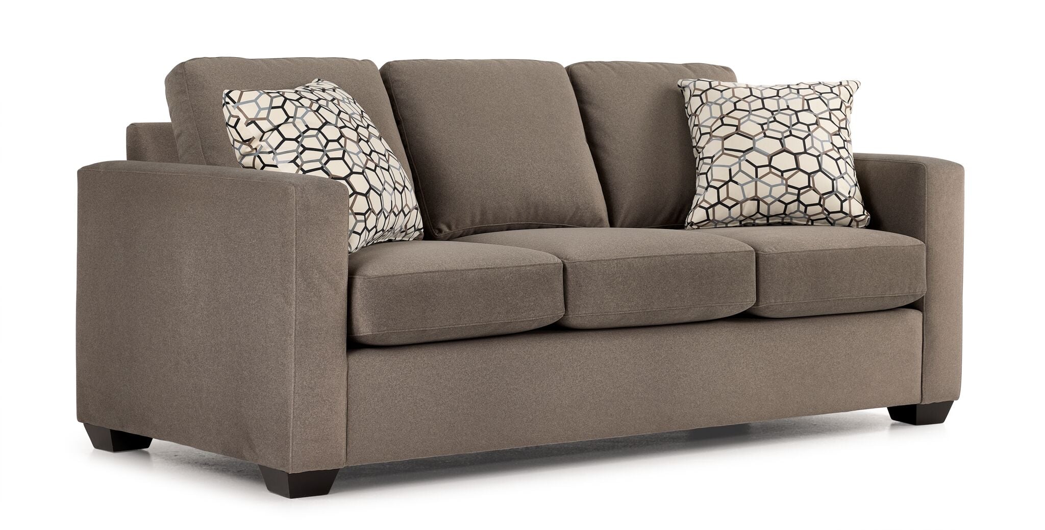Arlo Brown Caleb Sofa - Modern Comfortable Living Room Furniture for Relaxing & Entertaining