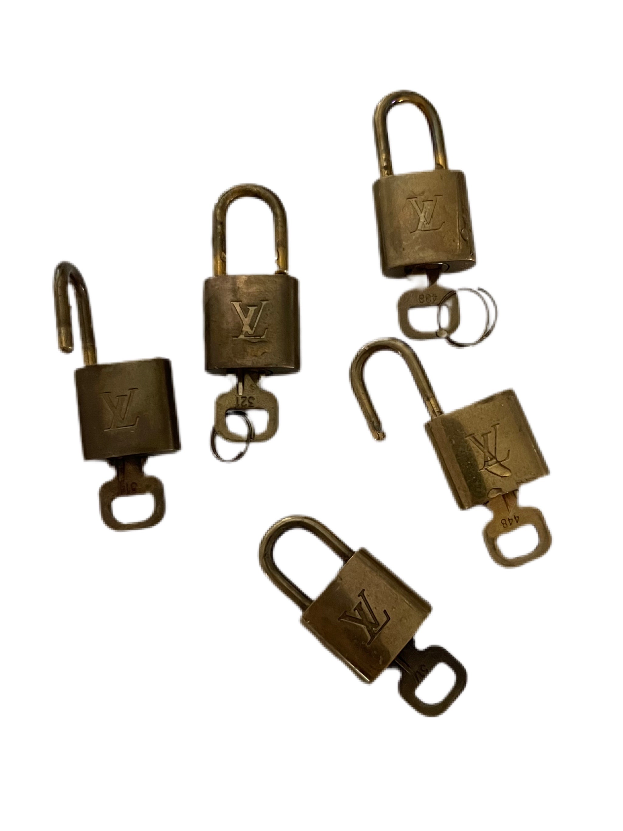 Authentic Louis Vuitton Lock and Key Set - Genuine LV Monogram Padlock with Keys - Luxury Fashion Accessories for Bags, Luggage & Travel Cases - Perfect for Secure Storage & Stylish Protection