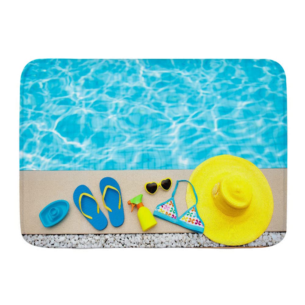 Non-Slip Decorative Bath Mat - Soft Absorbent 29.5
