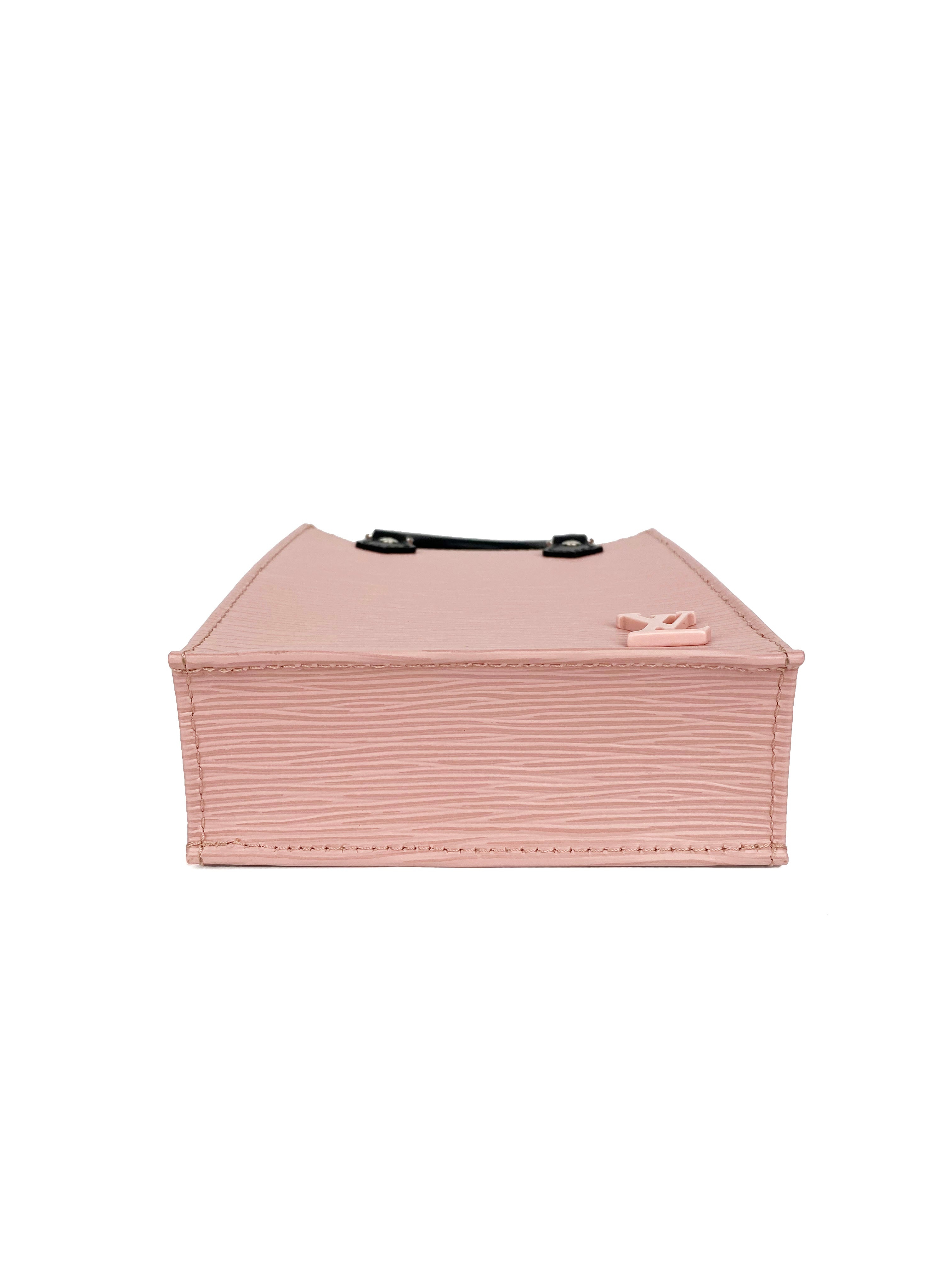 Authentic Louis Vuitton Pink Petit Sac Plat Crossbody Bag - Luxury Leather Shoulder Purse for Women | Perfect for Date Night, Shopping & Travel Accessories