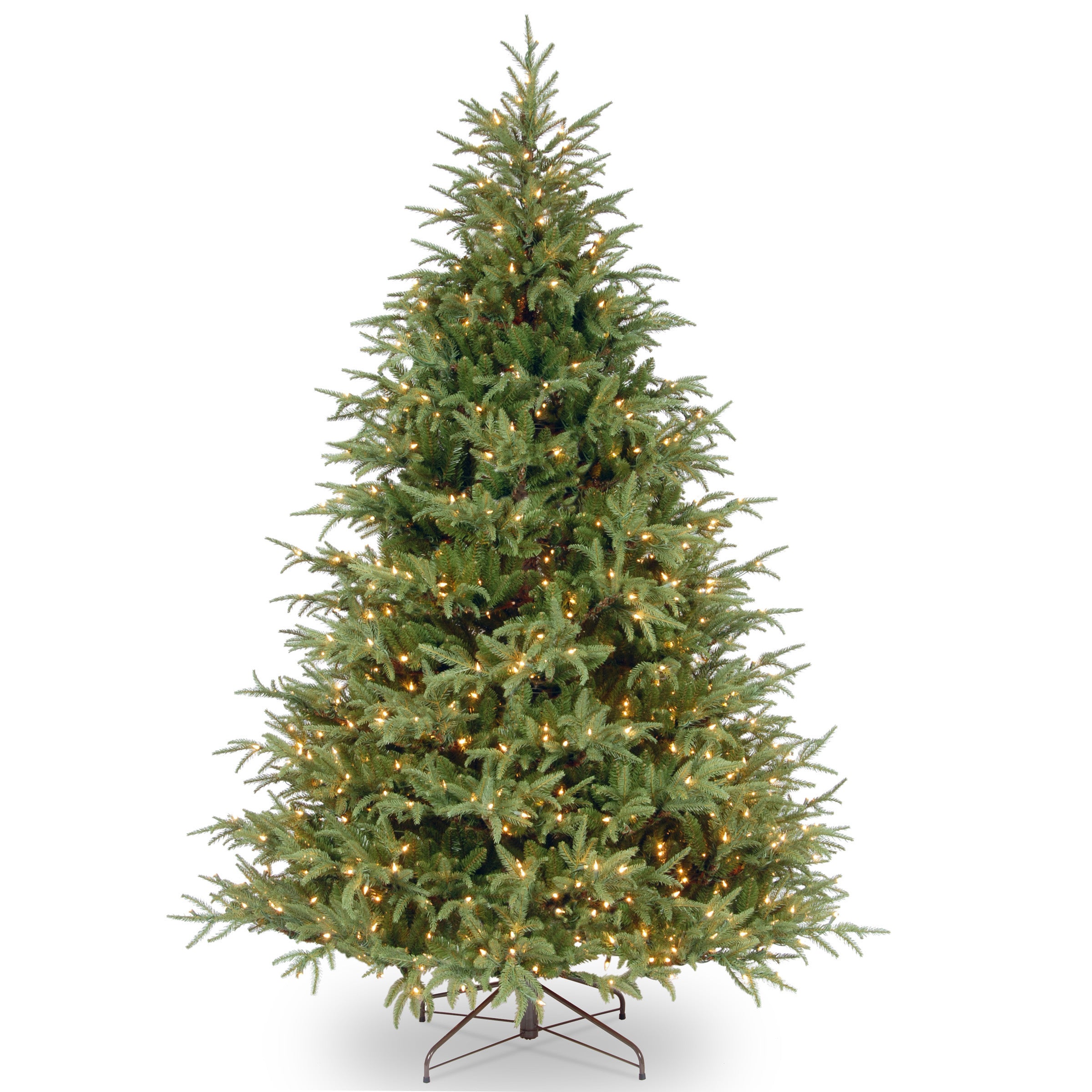6.5 ft Pre-Lit Fraser Grande Artificial Christmas Tree with Dual Color LED Lights - Perfect for Home, Office, and Holiday Decorations
