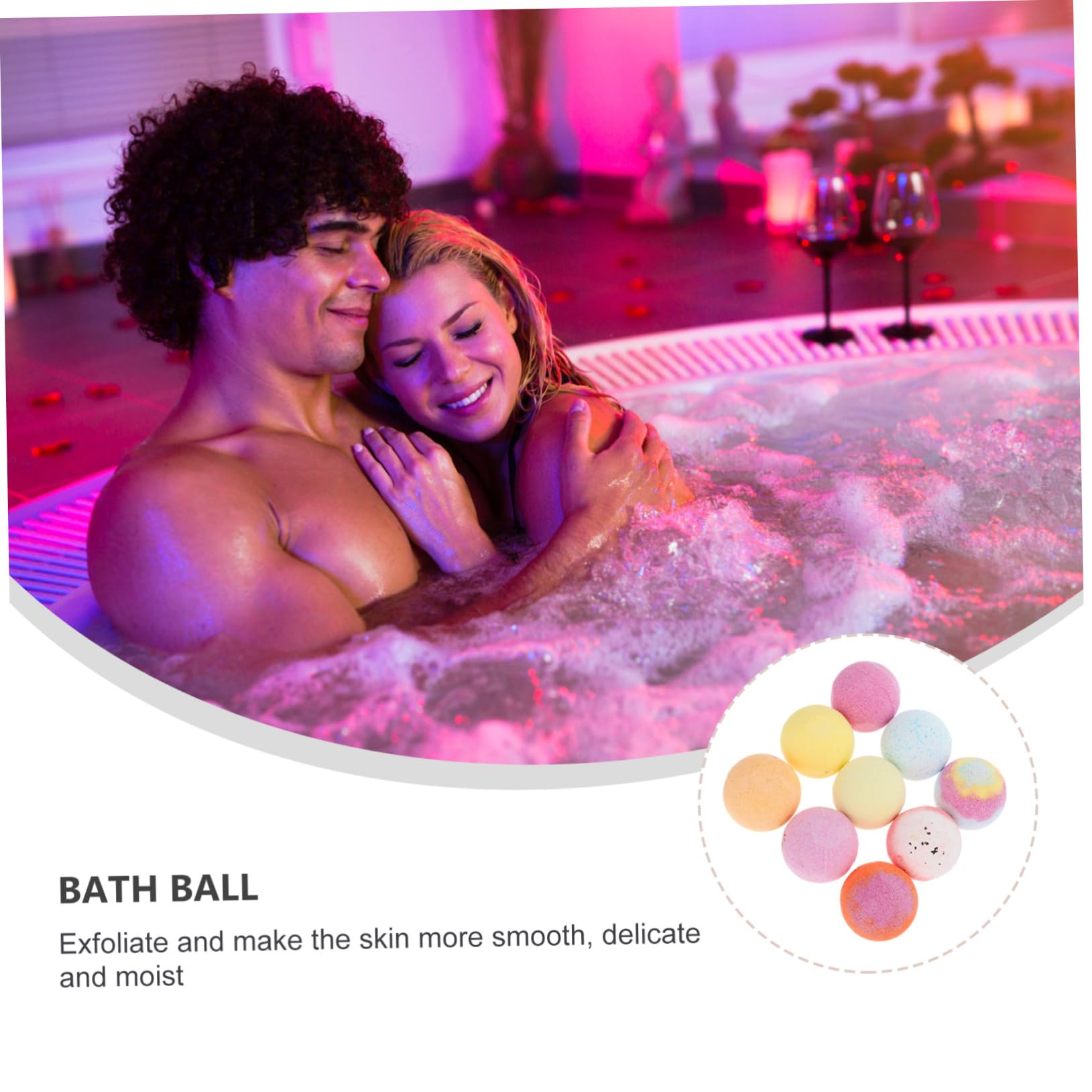 Luxury Aromatherapy Bath Set - 60g Relaxing Bath Salt Balls for Stress Relief & Self Care | Perfect Spa Gift for Women, Birthday & Holiday Present | Use for Bubble Bath, Home Spa Night, Romantic Relaxation