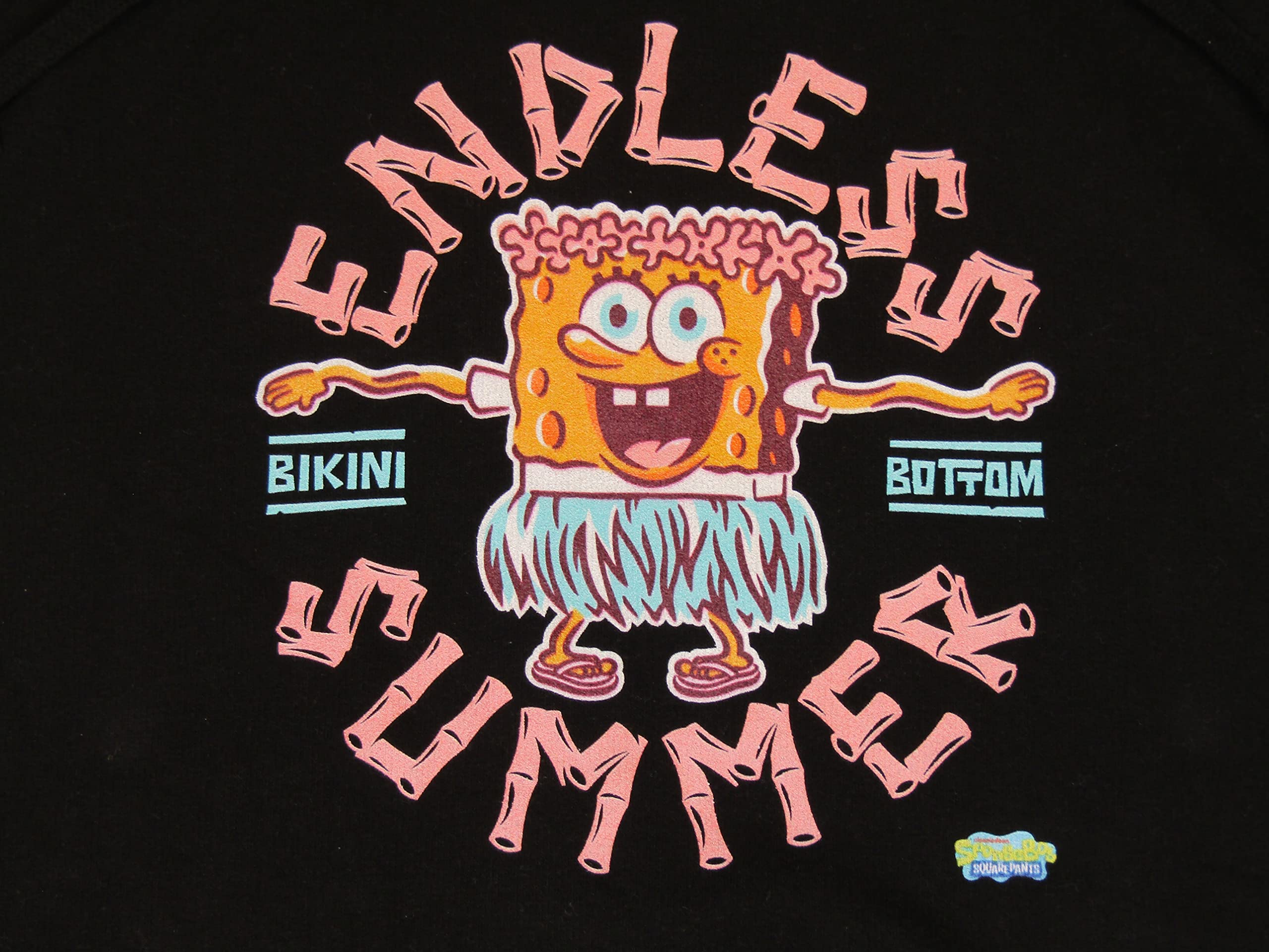 SpongeBob SquarePants Hula Dancing Endless Summer Men's Hoodie - Cartoon Character Pullover Sweatshirt for Fans | Casual Wear, Cosplay, Gift for Nickelodeon Lovers