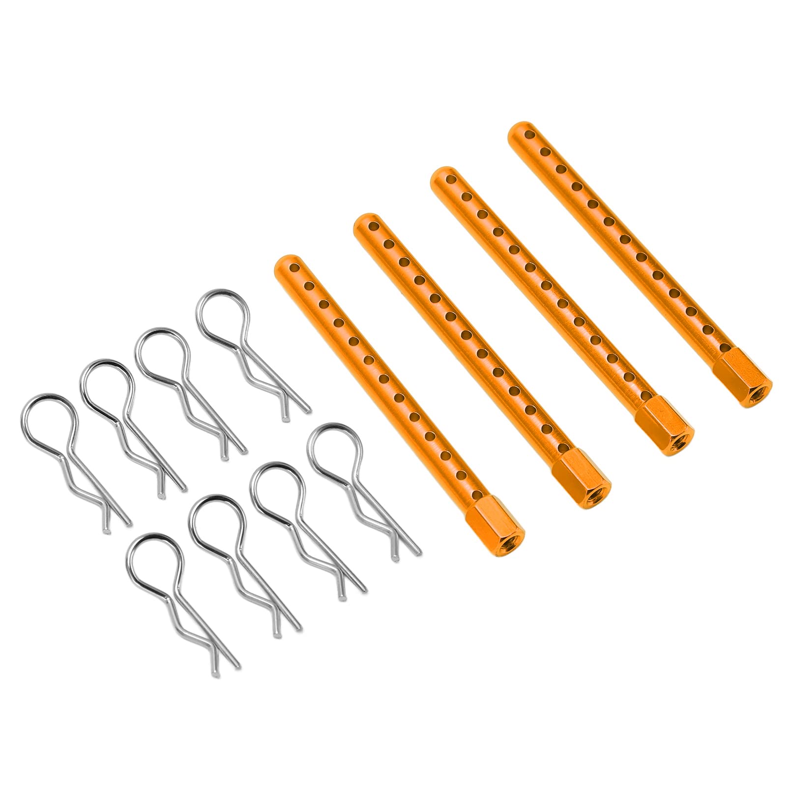 60mm Aluminum Alloy RC Car Body Bar with Multiple Positioning Holes | Durable Shell Pillar for RC Vehicle Upgrades | Perfect for Crawler, Drifting & Off-Road RC Models