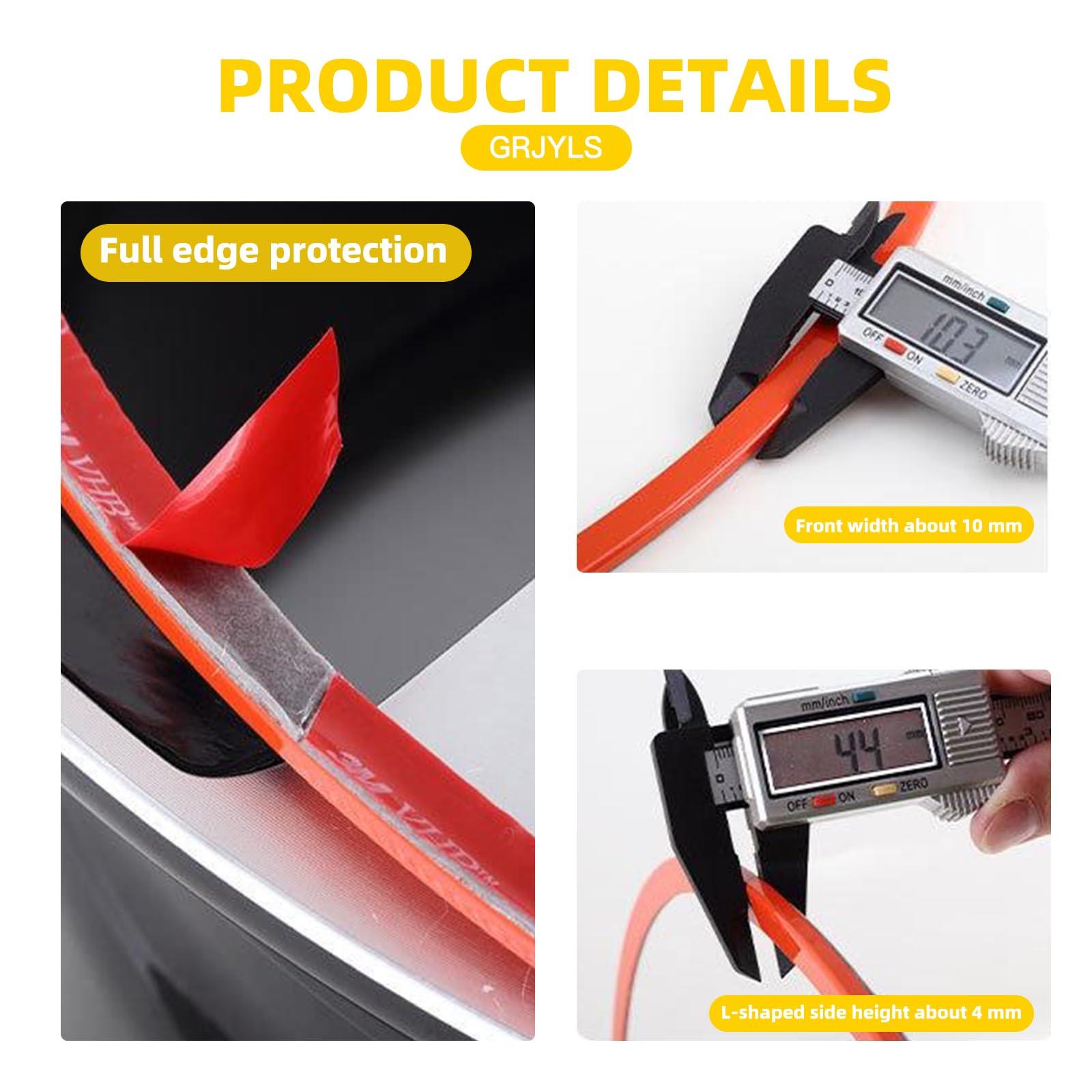 Premium Aluminum Alloy Rim Protector for Car Wheels (18-21 Inch) - 4 Pack Universal Fit for Cars, Trucks, SUVs & Tesla Models - Durable Red Wheel Edge Guard for Parking Safety & Curb Protection