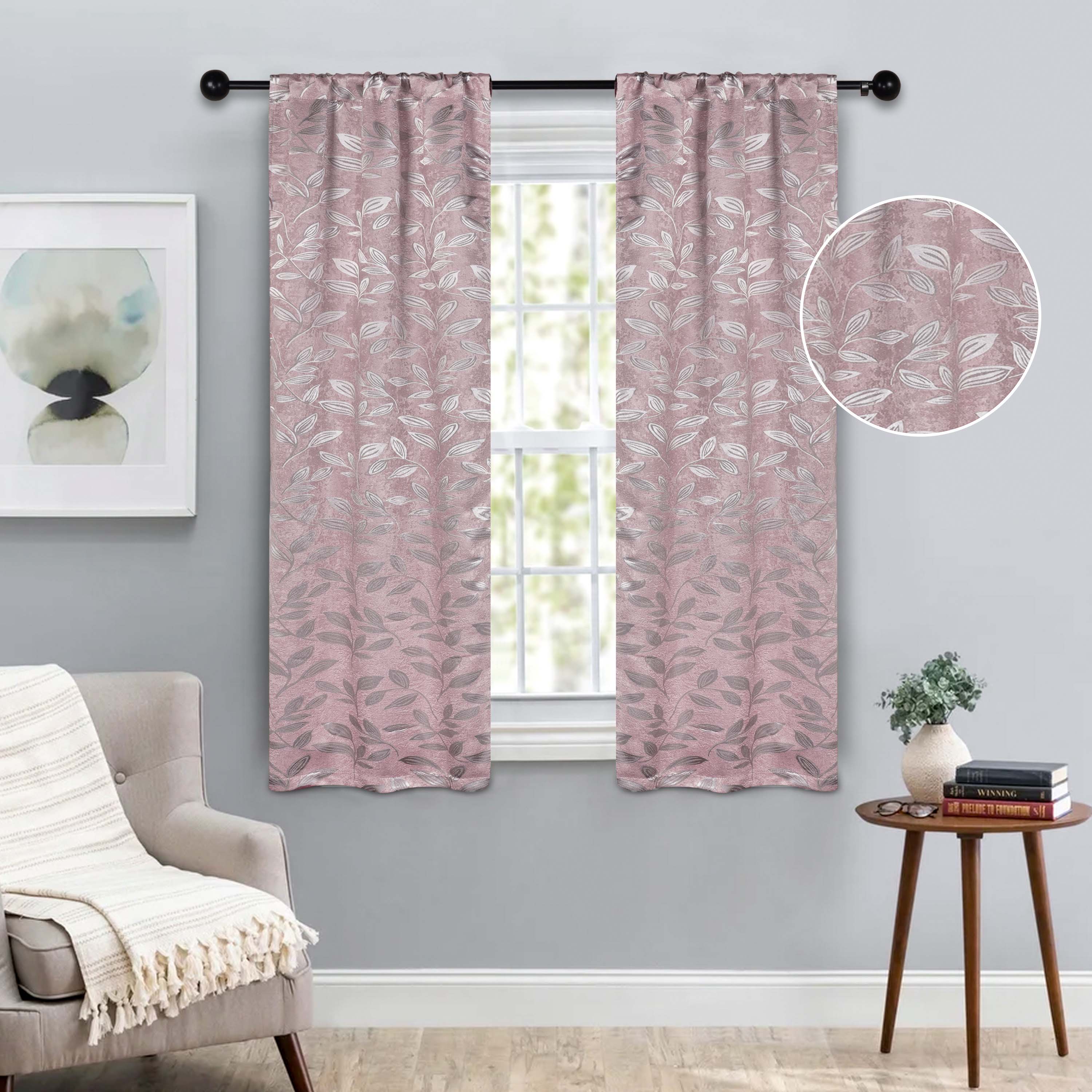 Blackout Curtains with Rod Pocket - Set of 2 Panels for Complete Room Darkening | Perfect for Bedrooms, Nurseries & Home Theater Light Blocking