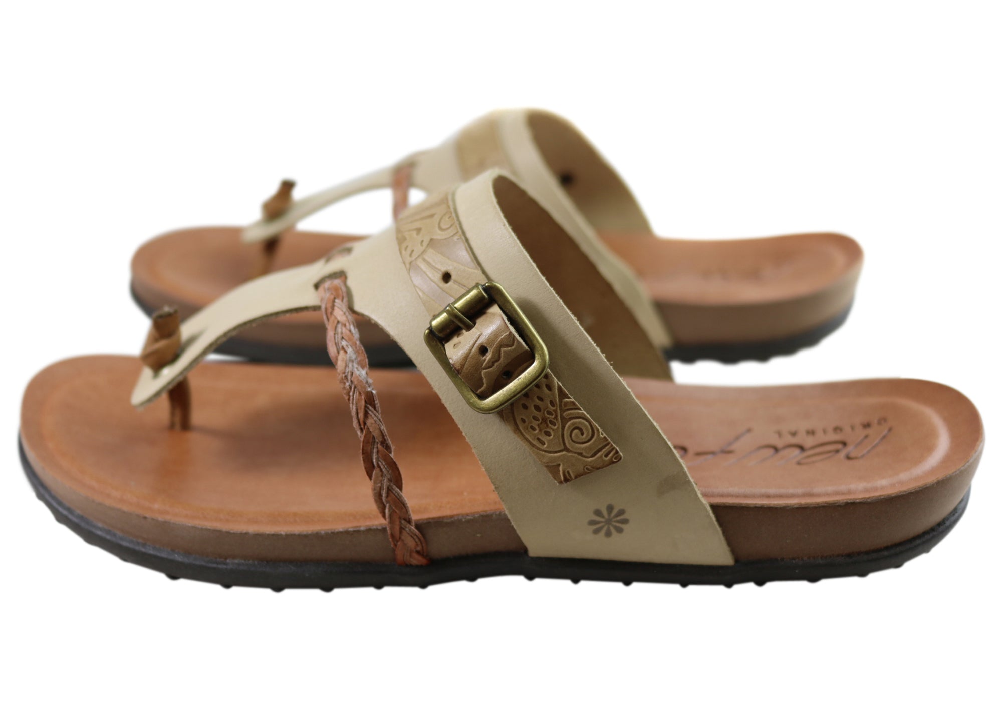 Women's Comfortable Leather Sandals - Handmade in Brazil - Casual Summer Flip Flops for Beach, Travel & Everyday Wear