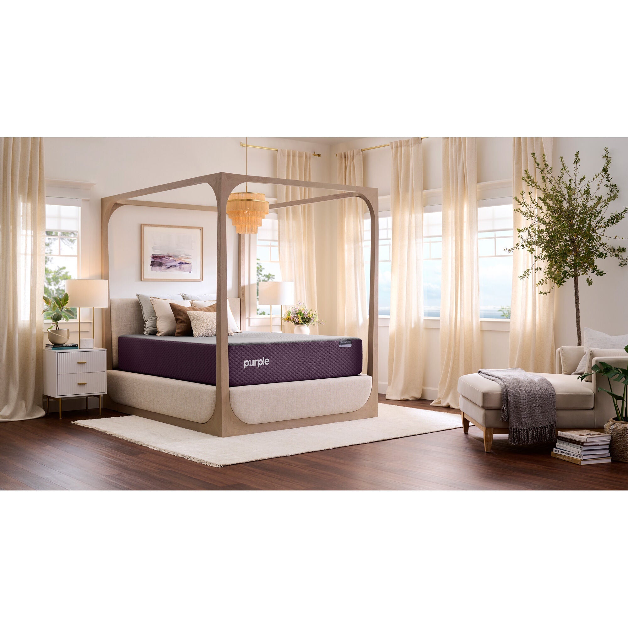 Purple RestorePremier Soft Mattress - Premium Cooling Gel Memory Foam Hybrid Bed for Back Pain Relief & Pressure Relief - Perfect for Side Sleepers, Couples & Hot Sleepers