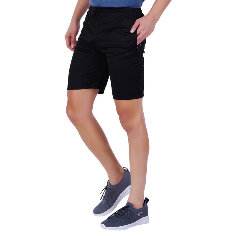Men's Quick-Dry Polyester Shorts with Zip Pockets - No.10 Printed Athletic Shorts for Men & Boys - Perfect for Gym, Running and Summer Outdoor Activities