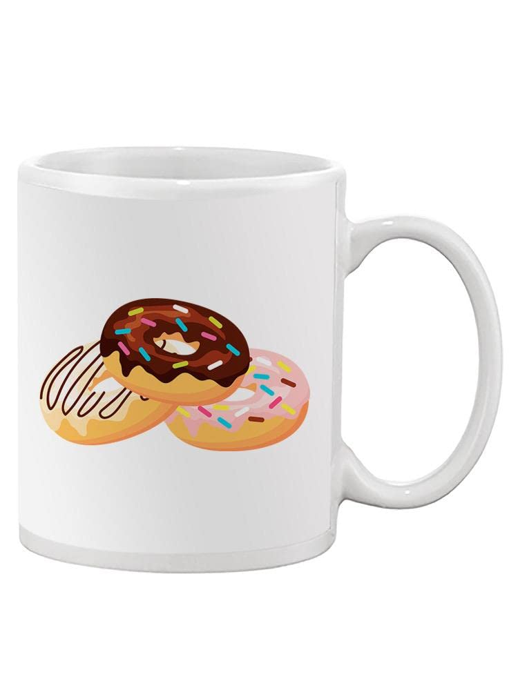 Handmade Donuts Ceramic Coffee Mug - Unique Gift for Donut Lovers, Birthday & Housewarming Present - Perfect for Morning Coffee, Tea Time & Cozy Kitchen Decor
