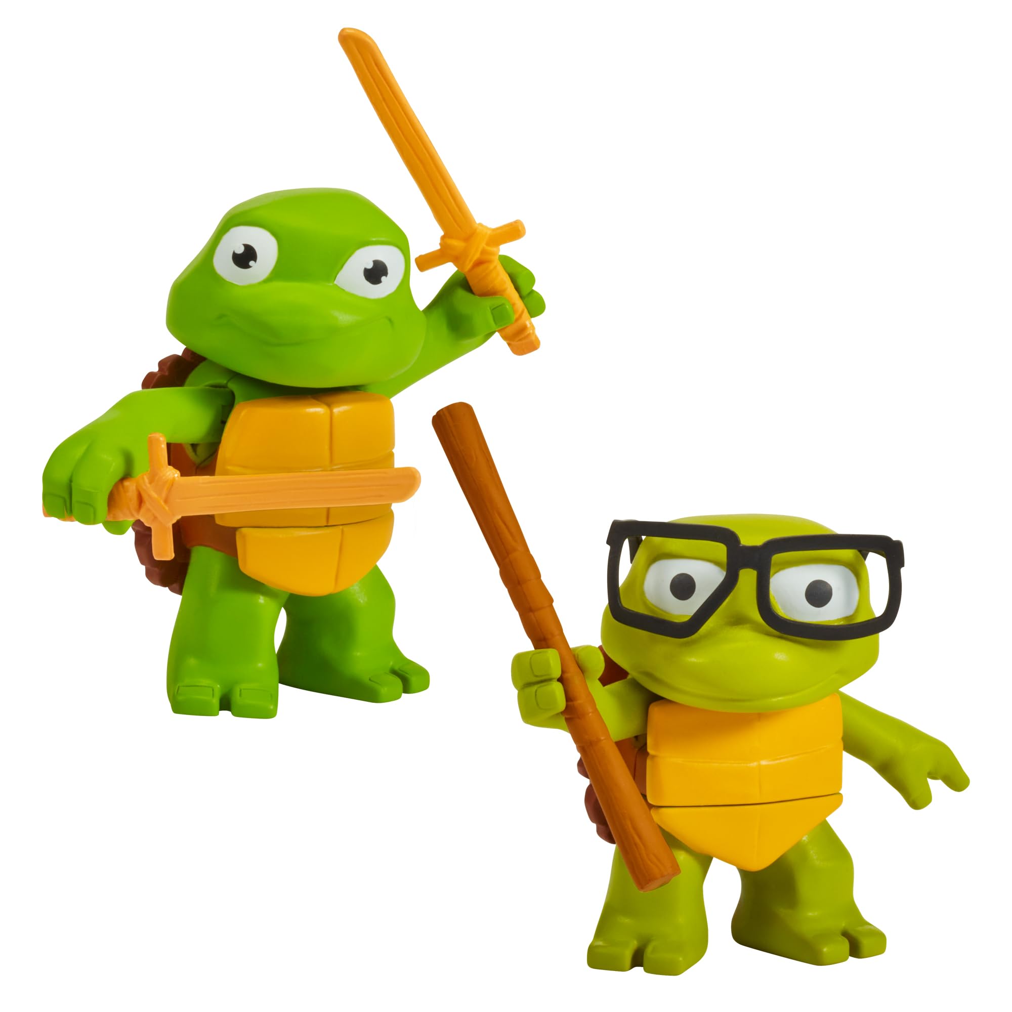 TMNT Leonardo & Donatello Action Figure 2-Pack - Teenage Mutant Ninja Turtles Collectible Toys for Kids Ages 4-7 | Perfect Birthday Gift for Boys & TMNT Fans | Great for Playtime, Display & Collection