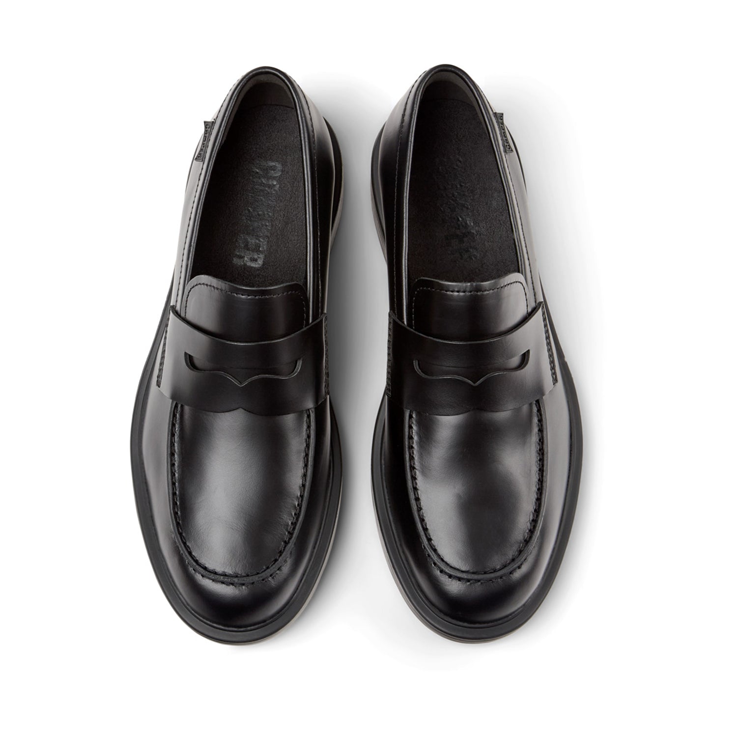 Camper Men's Dean Black Leather Casual Shoes - Comfortable Walking & Outdoor Hiking Shoes for Men