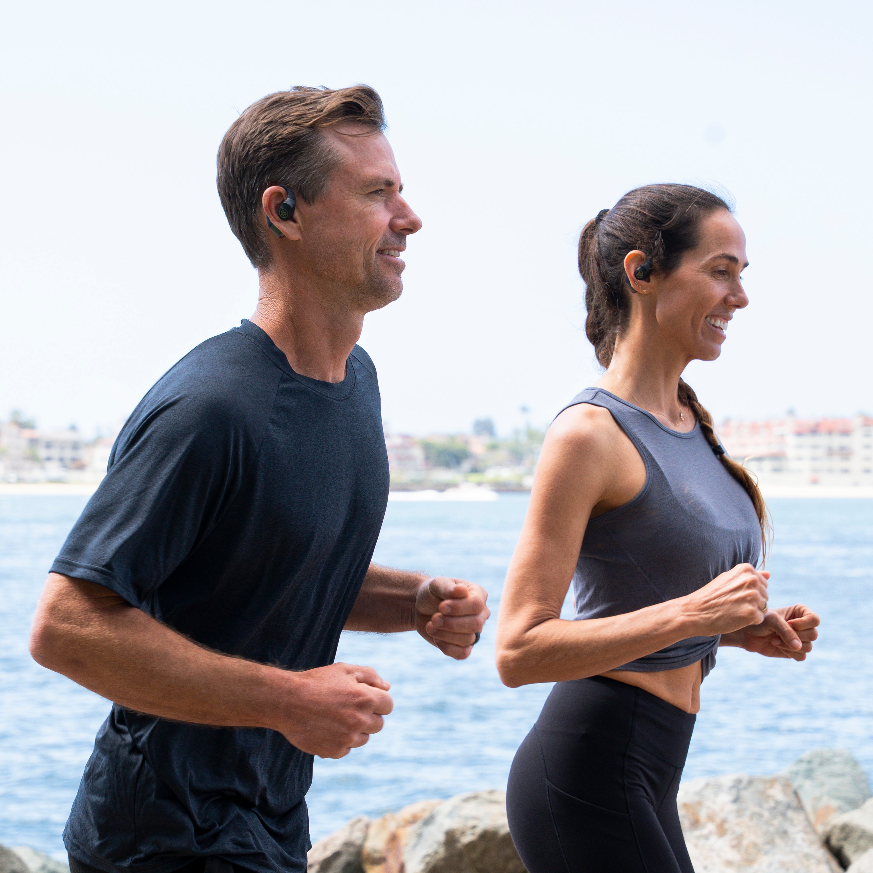 Epic Open Sport Air Conduction Wireless Earbuds - Bluetooth 5.0, Sweatproof, 8H Playtime - Perfect for Running, Cycling & Outdoor Workouts (Black)
