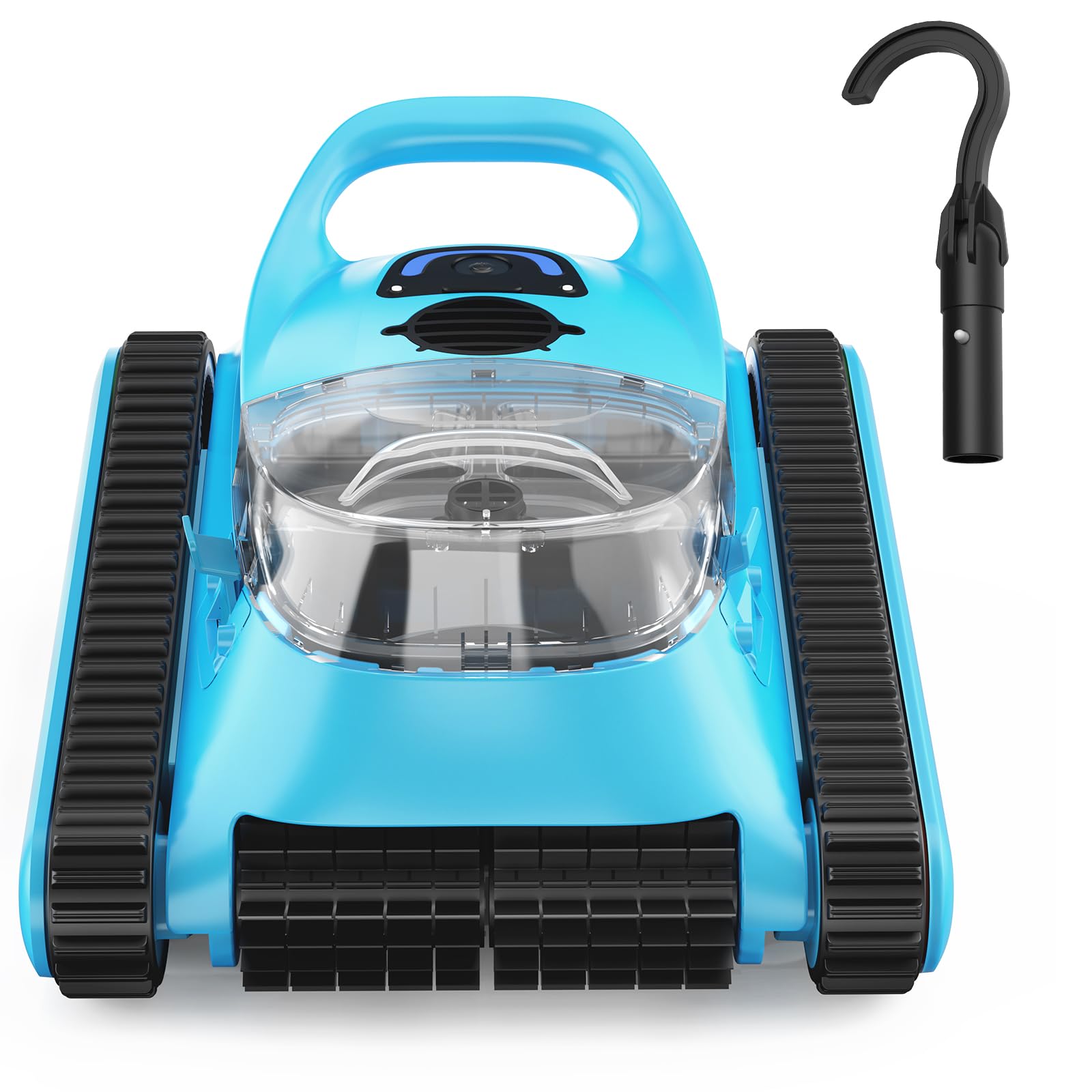 NexTrend Cordless Robotic Pool Cleaner - Automatic Pool Vacuum for Above Ground & Inground Pools up to 2050 sq.ft - 180W Powerful Suction, 150 Mins Runtime - Cleans Walls, Floor & Waterline - Perfect for Backyard, Residential & Commercial Swimming Pools