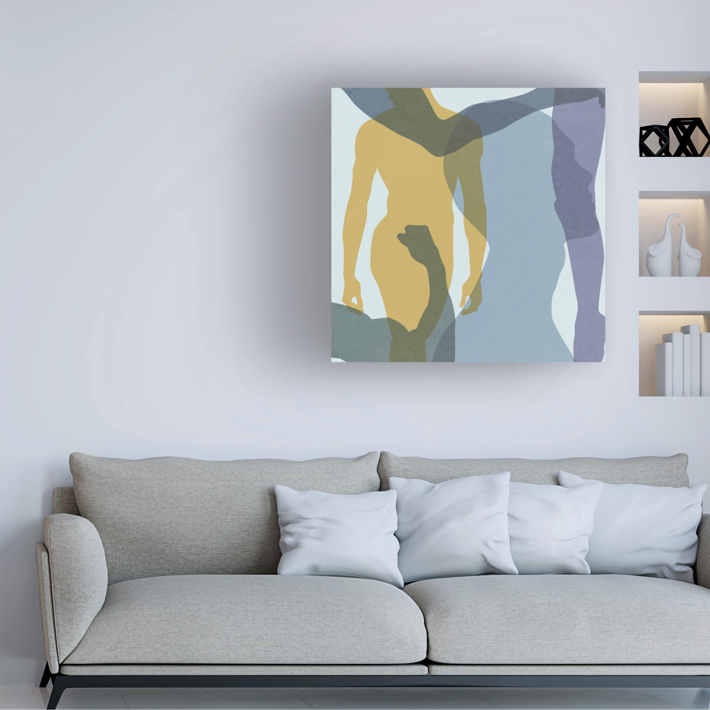 Trademark Fine Art 'Golden Dream II' Canvas Wall Art by Melissa Wang - Elegant Home Decor for Living Room, Bedroom & Office