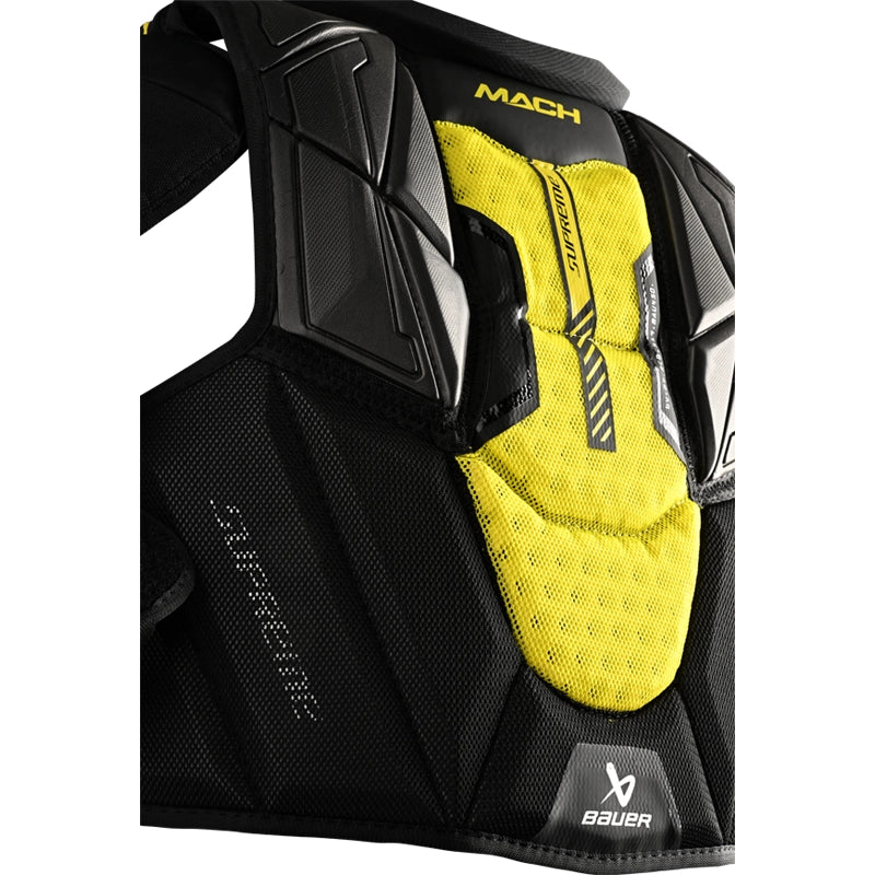 Bauer Supreme Mach Intermediate Shoulder Pads - Ice Hockey Protective Gear for Youth & Adult Players - Perfect for Training & Competitive Games