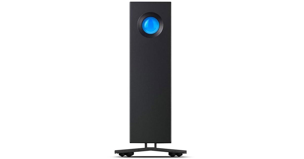 LaCie d2 Professional 14TB External Hard Drive - Thunderbolt 3 & USB-C Desktop HDD - 7200 RPM Enterprise Storage for Mac & PC - Includes 1 Month Adobe CC & 5-Year Rescue Service (STHA14000800) - Perfect for Creative Professionals, Video Editing & Data Backup