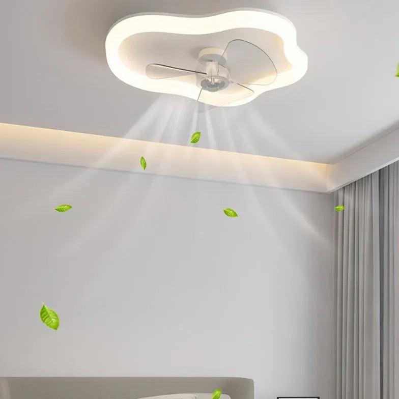 Versatile White Ceiling Fan with Light for Bedroom - Modern Cooling & Lighting Solution for Home Comfort