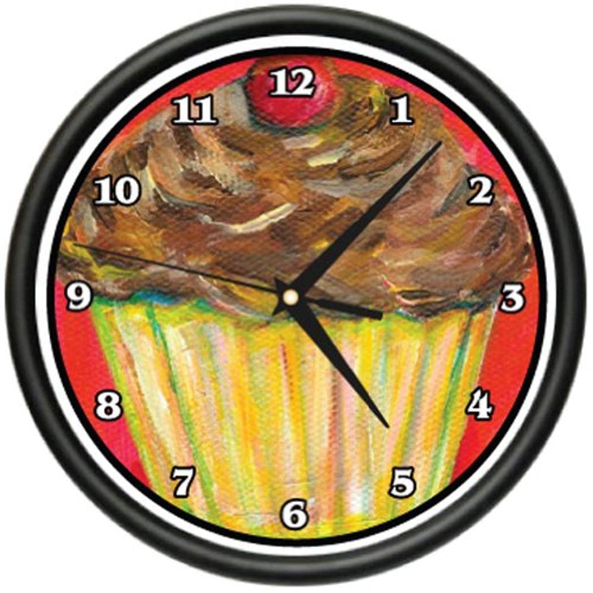 Stylish Cupcake Wall Clock - Perfect Gift for Bakers & Cake Lovers | Kitchen Decor, Bakery Theme Room, Sweet Home Office Accessory