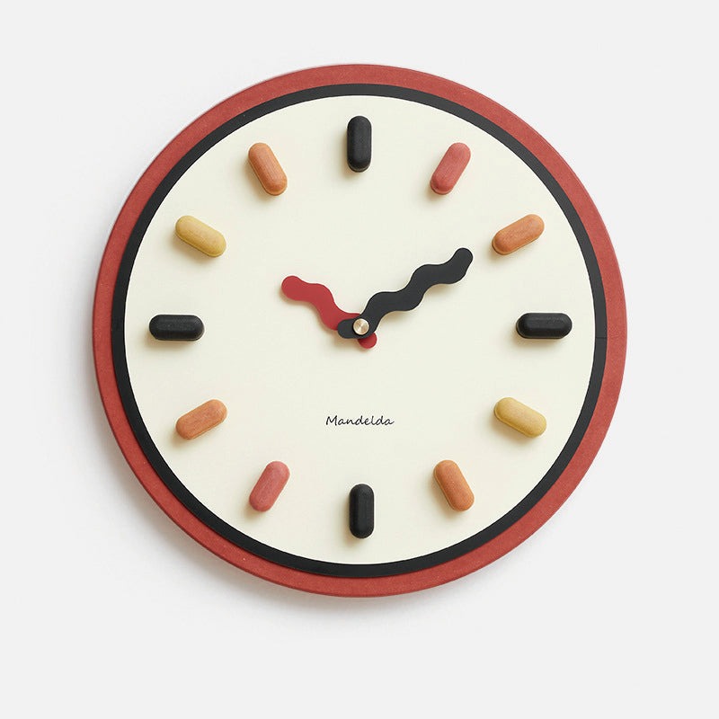 Eco-Friendly Modern Circular Wall Clock - Stylish Home & Office Decor for Living Room, Bedroom, Kitchen | Silent Non-Ticking Battery Operated