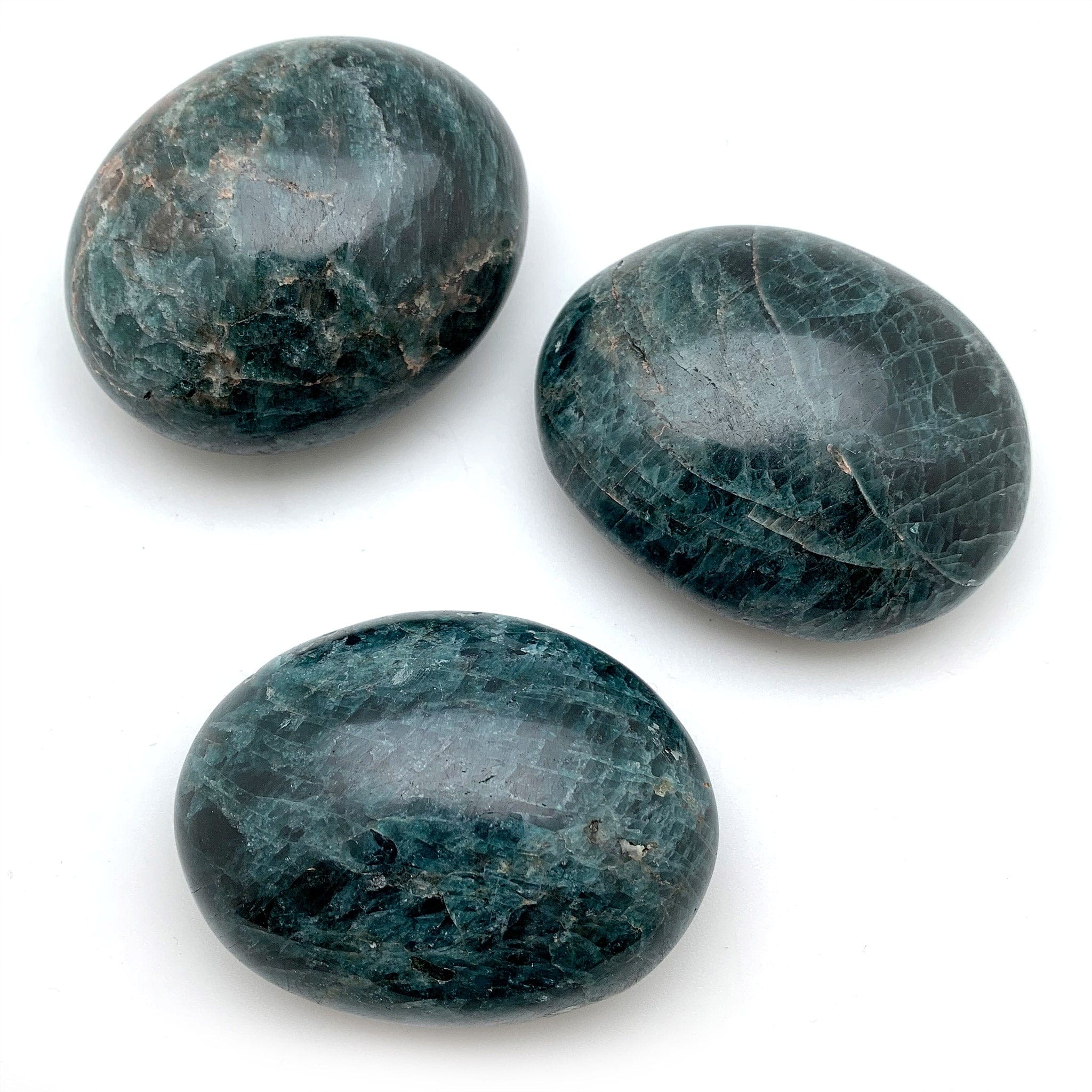 Natural Apatite Palm Stone for Healing & Meditation - Chakra Balancing Crystal for Stress Relief & Positive Energy - Perfect for Reiki, Yoga & Spiritual Practices