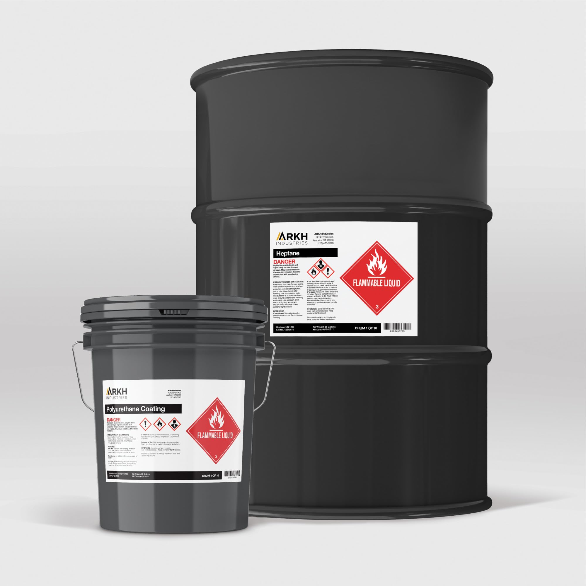 Avery UltraDuty GHS Chemical Labels for Laser Printers - Waterproof & UV Resistant - 8.5 x 11 Inches - 50 Pack (60501) - Ideal for Chemical Containers, Safety Compliance & Hazardous Material Labeling