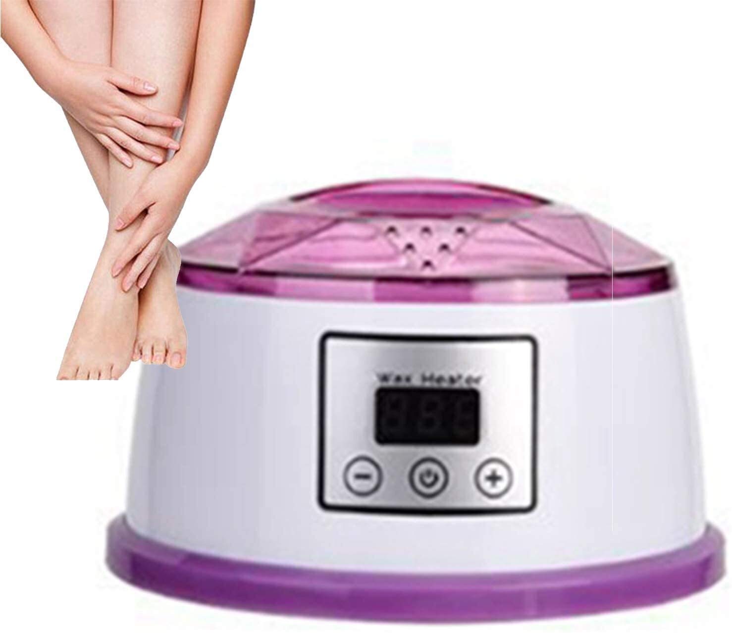 Professional Wax Warmer Machine for Hair Removal - Adjustable Temperature Wax Heater for Smooth Skin Care - Perfect for Home & Salon Use (Purple) - Ideal for Legs, Bikini Line, Face & Body Waxing